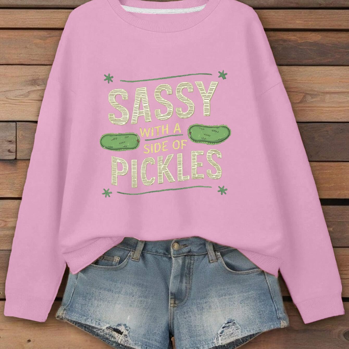 sassy pickles Women's sweatshirt