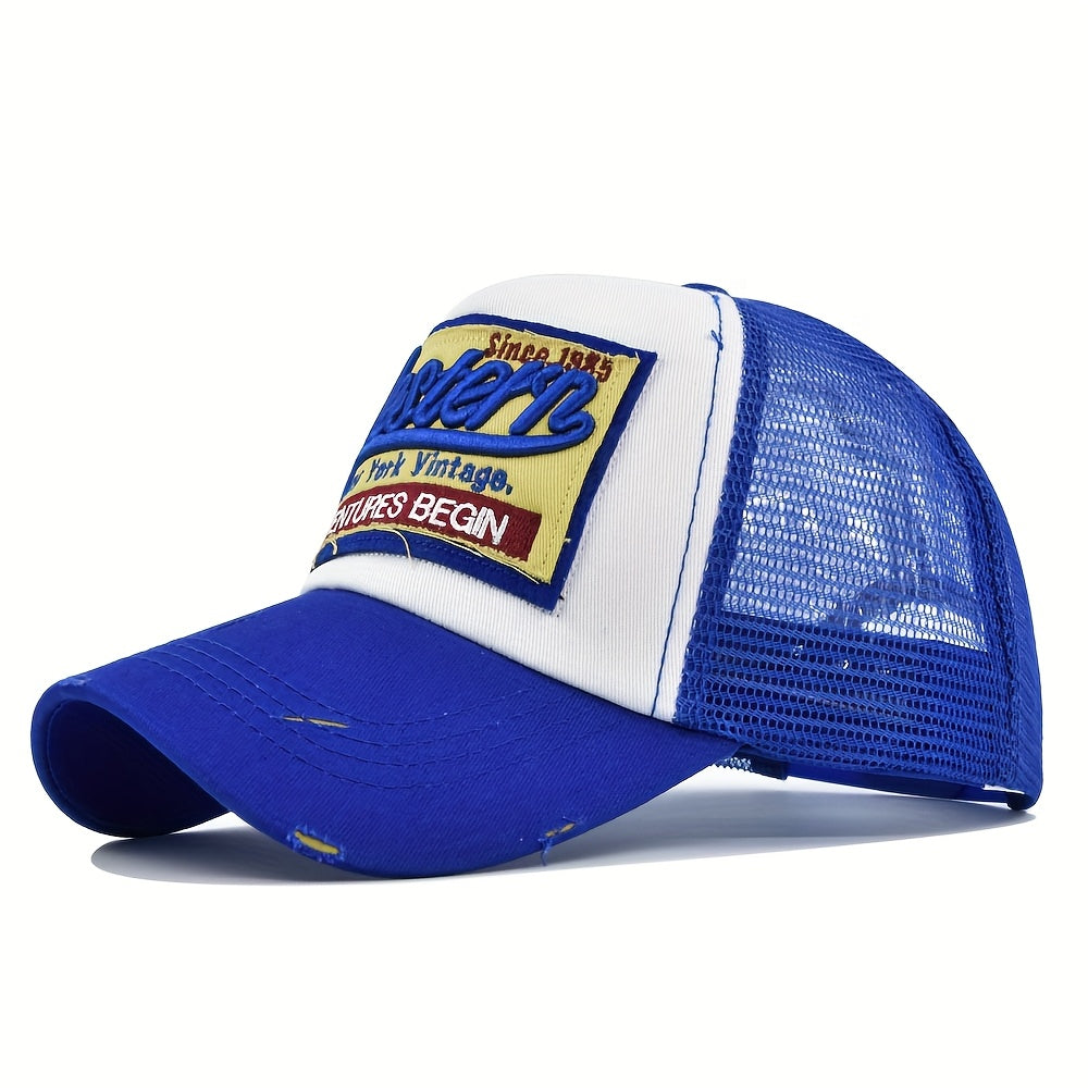 The 3D Embroidered Baseball Cap Features Western-Style Embroidery And a Mesh Design, Making It Cool And Breathable. It'S Perfect for Outdoor Activities in Spring And Summer, Lightweight for Sun Protection, Adjustable in Size,
