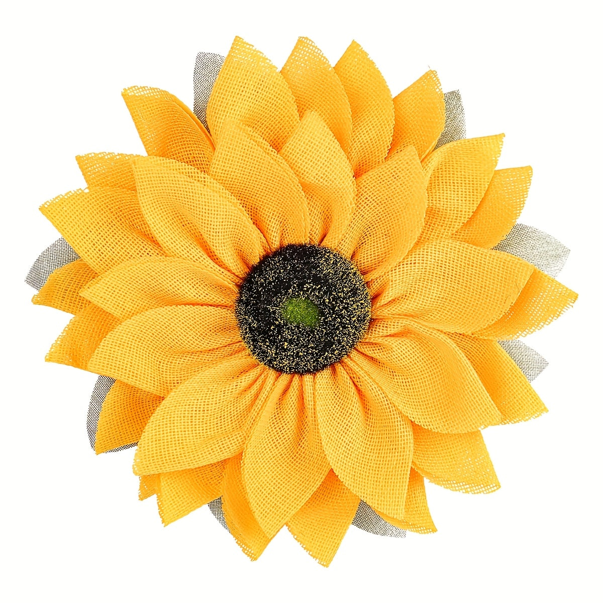 Rustic Burlap Sunflower Wreath with Bee Decor - Farmhouse Wall Art & Front Door Hanging for Easter, Spring, Summer, St. Patrick’s Day - No Electricity Needed, Vibrant Yellow & Black Checkered Design, Sunflower Outdoor Decor