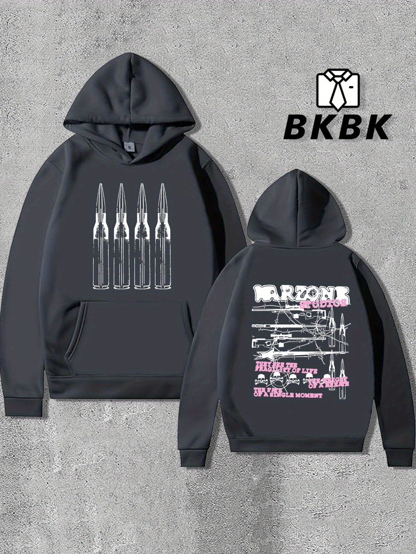 Y2K Printing Plus Velvet Warm Hooded Sweatshirt Men'S Casual and Comfortable Hooded Sweatshirt, Fashionable Long Sleeved Hooded Sweatshirt, Autumn and Winter Casual Versatile Top