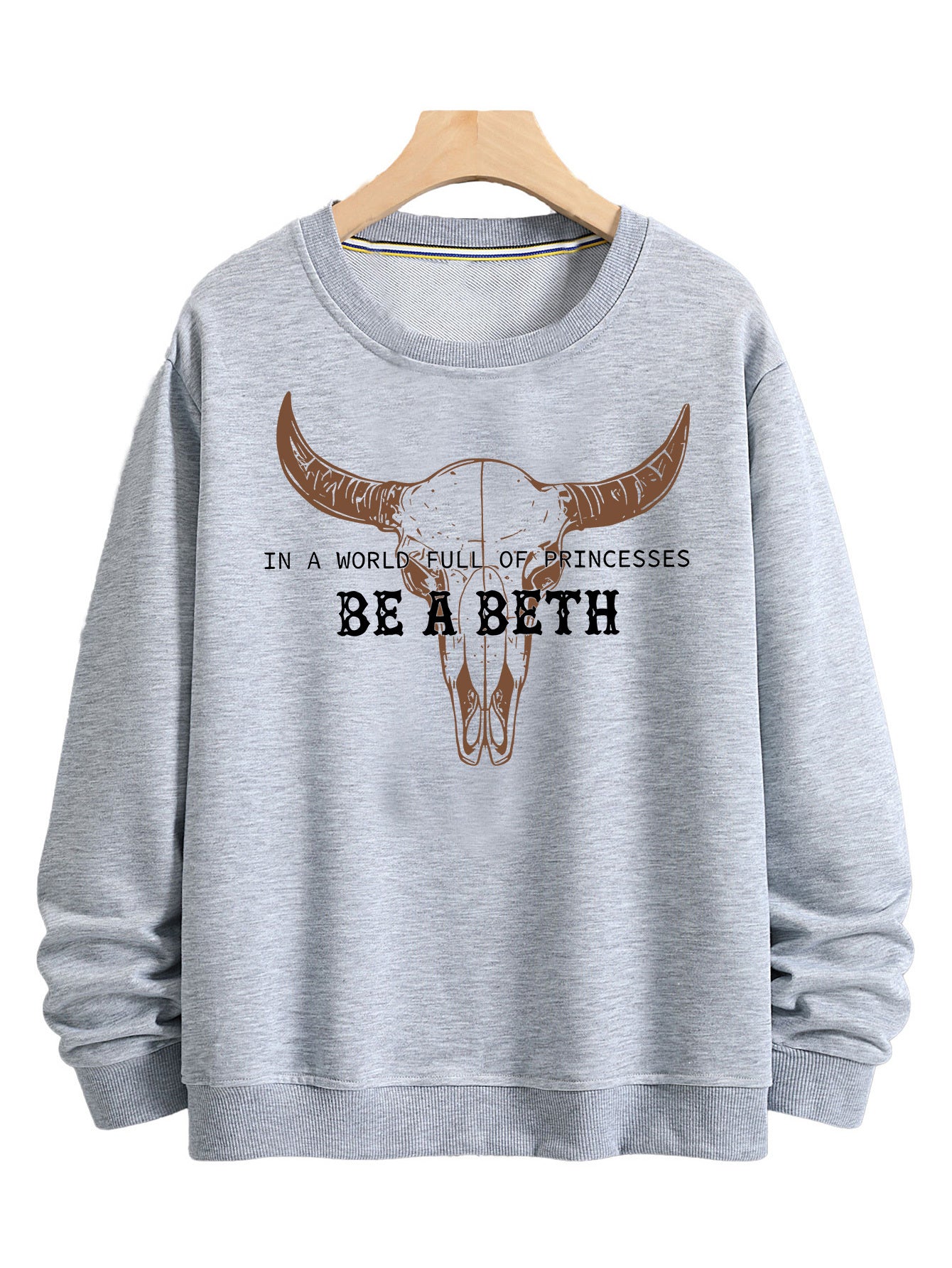 New Fashion BE A BETH Printed Pullover - Autumn And Winter Long-Sleeved Round Neck Hoodie - Men'S And Women'S Casual