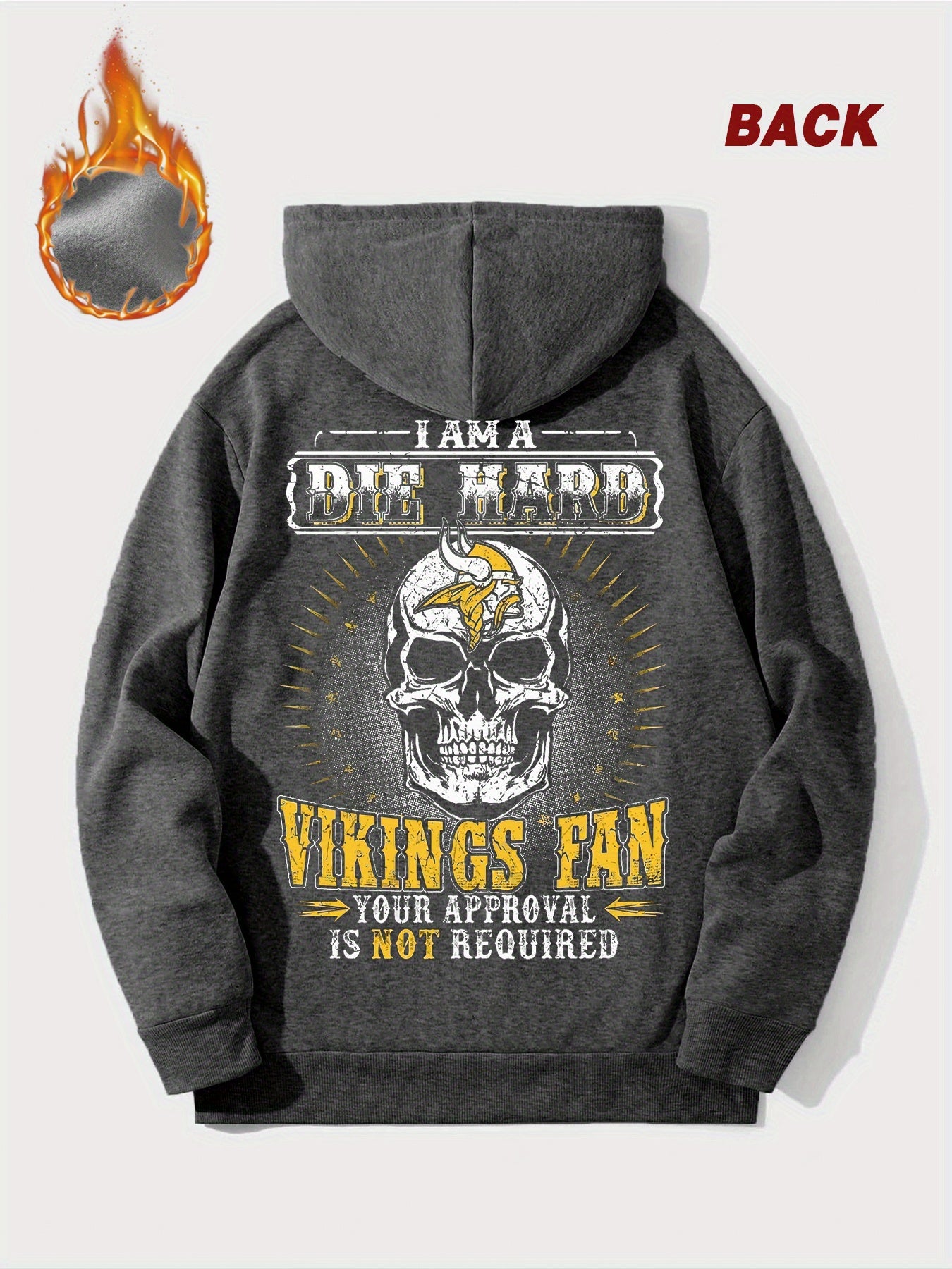 A Trendy Printed Casual Pocket Hoodie and a Cozy Fleece Hooded Sweatshirt, with Striking Graphic, for Bold Sports Fans, Men and Women