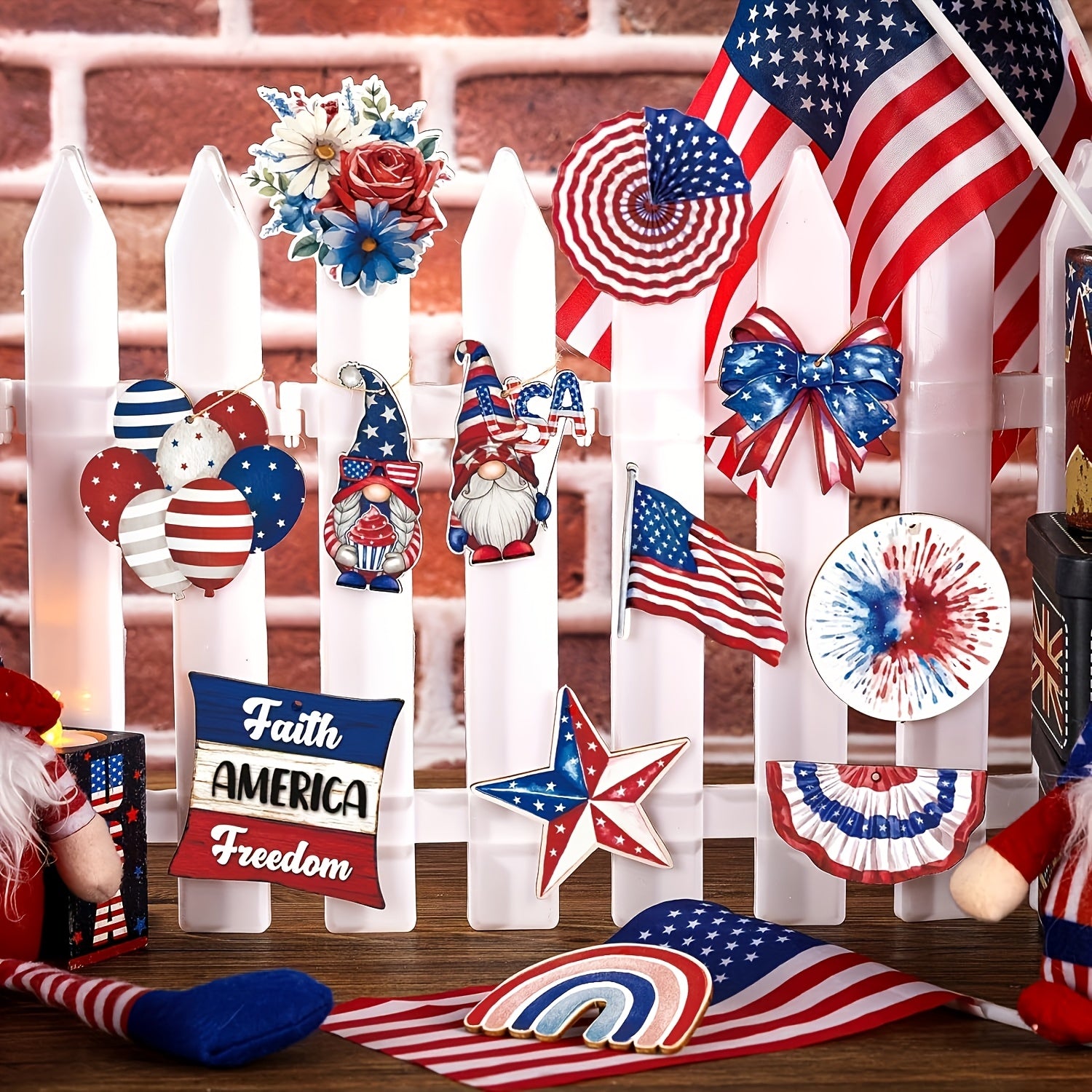 Independence Day Party Must-Haves 24 New Wooden Decorations to Create Your Independence Day Decorating Extravaganza