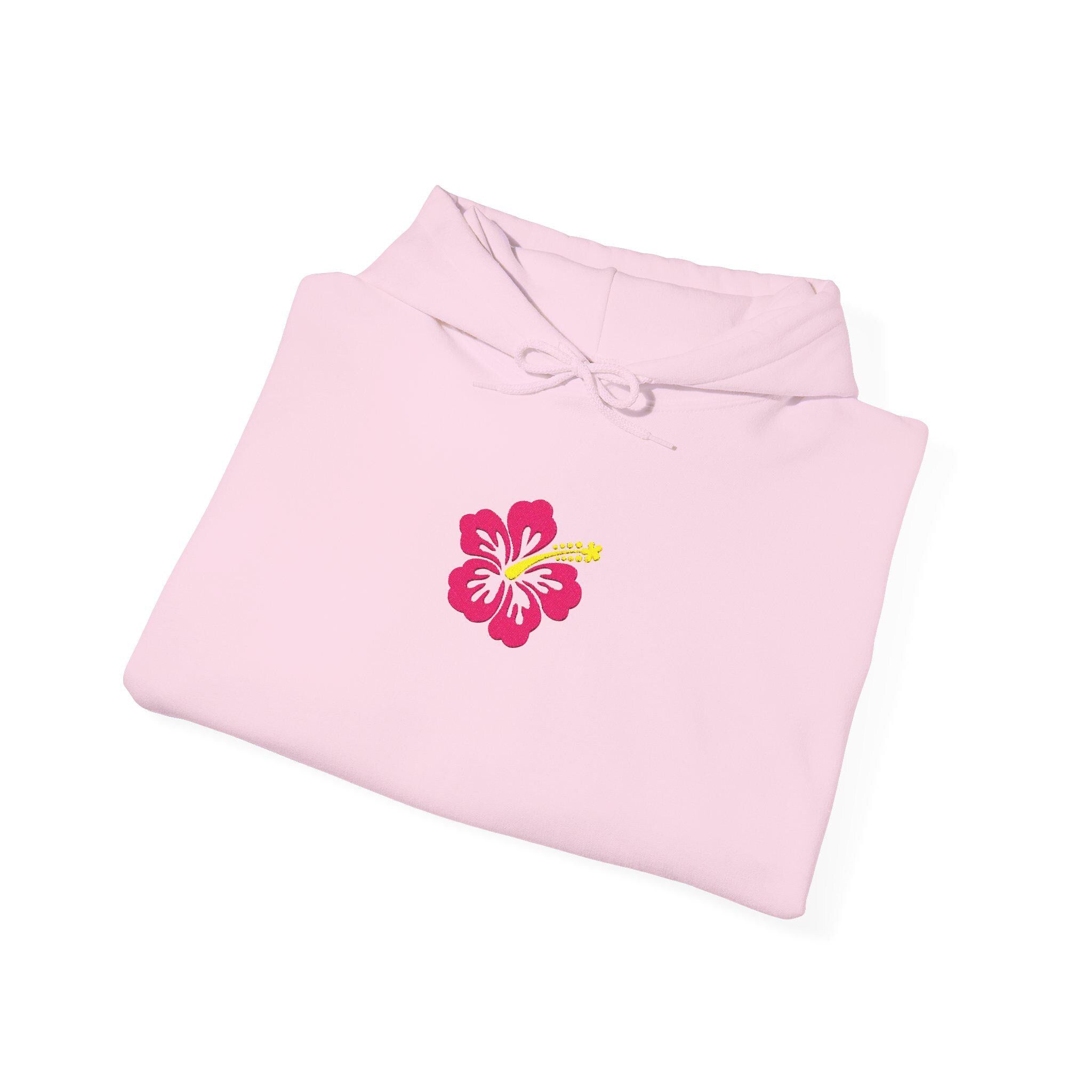 Embroidered Hibiscus Flower Hoodie, Beach Sweatshirt, Summer Hoodie Sweatshirt, Comfy Flower Sweatshirt, Unisex Hoodie, Embroidered Hoodie