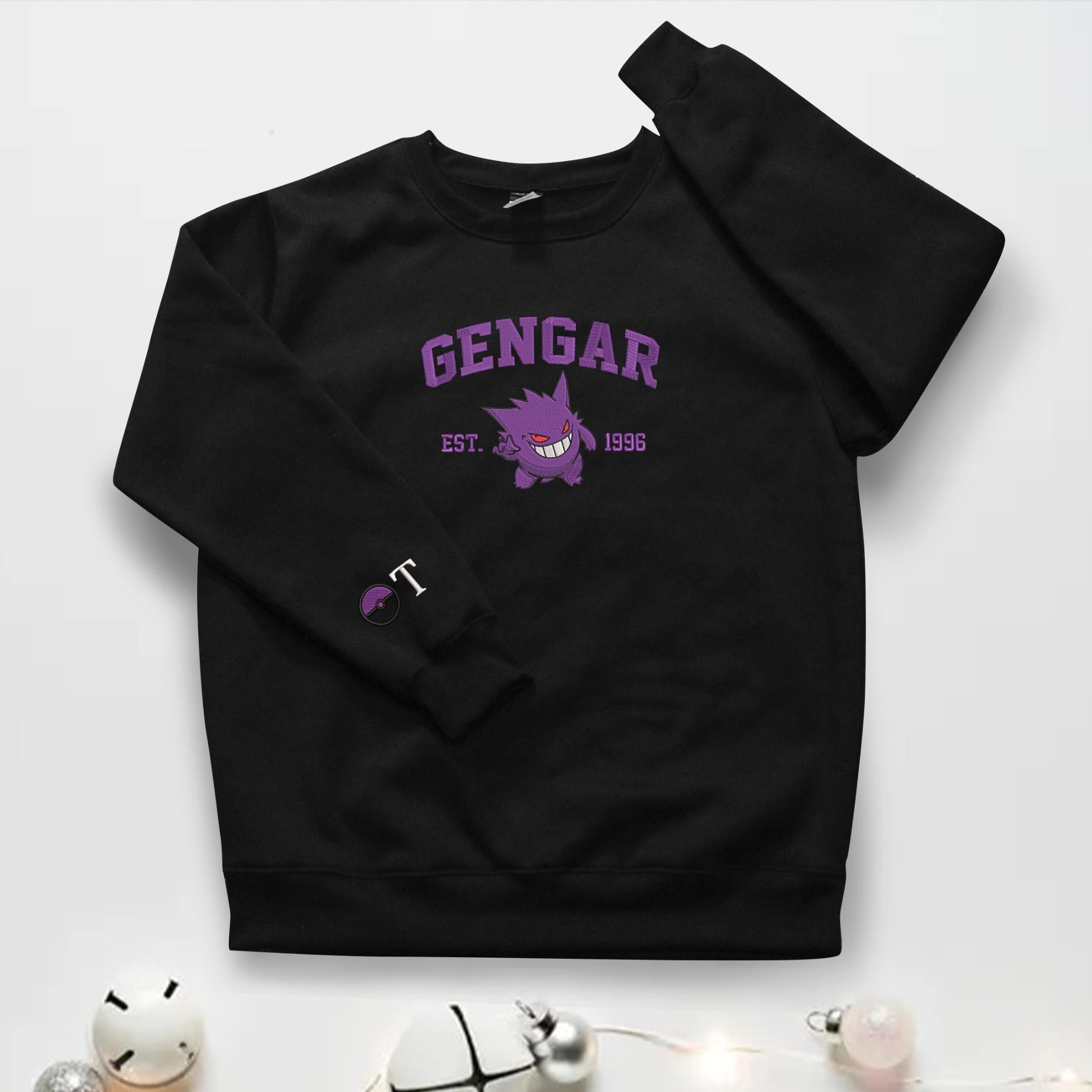 Personalized Ghost Embroidered Sweatshirt Custom Ghost Hoodie Crewneck Sweatshirt Custom Name Shirt Gifts