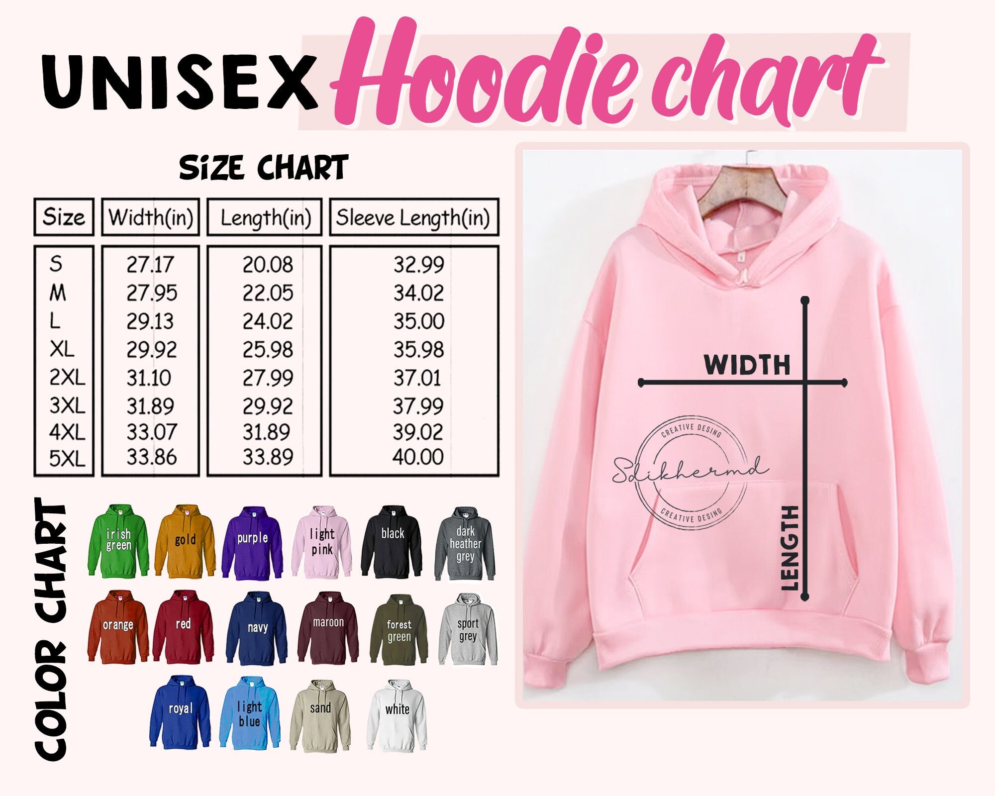 Cute Sardines Unisex Hoodie, Handmade Embroidered Hoodie, Sardine Lovers Gifts, Premium Hooded Sweater, Hoodie Embroidery - Multiple Colors
