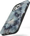 Casely iPhone Phone Case - Classic Blue Marble Case - 360 Degree Coverage for Your Phone - Precise Cutouts, 1mm Raised Lip Camera Protection - Bold
