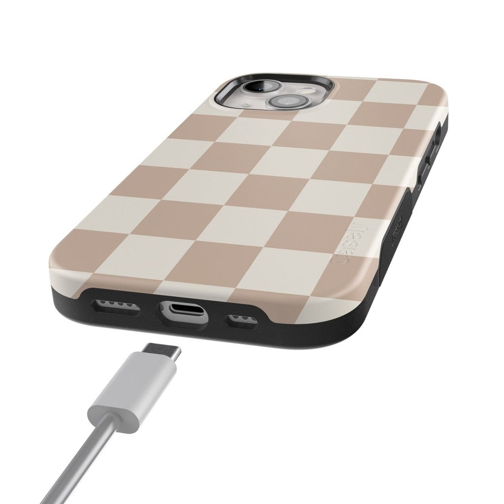 Casely iPhone Case | All Smiles | Smiley Face Sticker | Classic Ultra Slim Design | Compatible with MagSafe