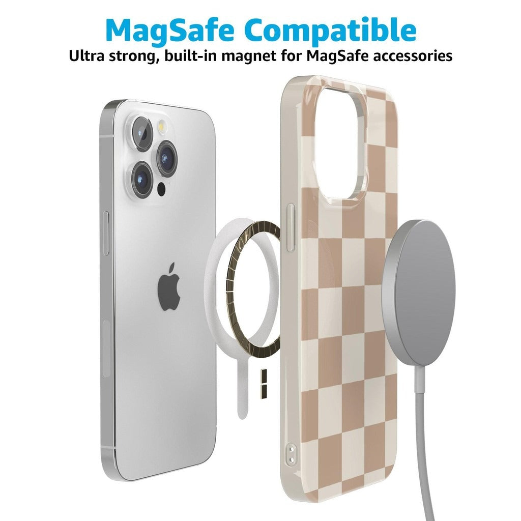 Casely iPhone Case | All Smiles | Smiley Face Sticker | Classic Ultra Slim Design | Compatible with MagSafe