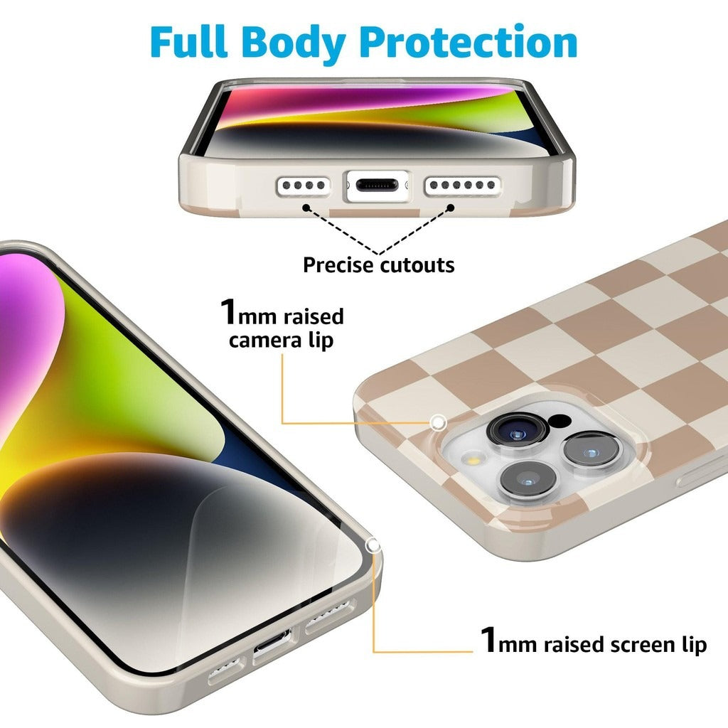 Casely iPhone Case | All Smiles | Smiley Face Sticker | Classic Ultra Slim Design | Compatible with MagSafe