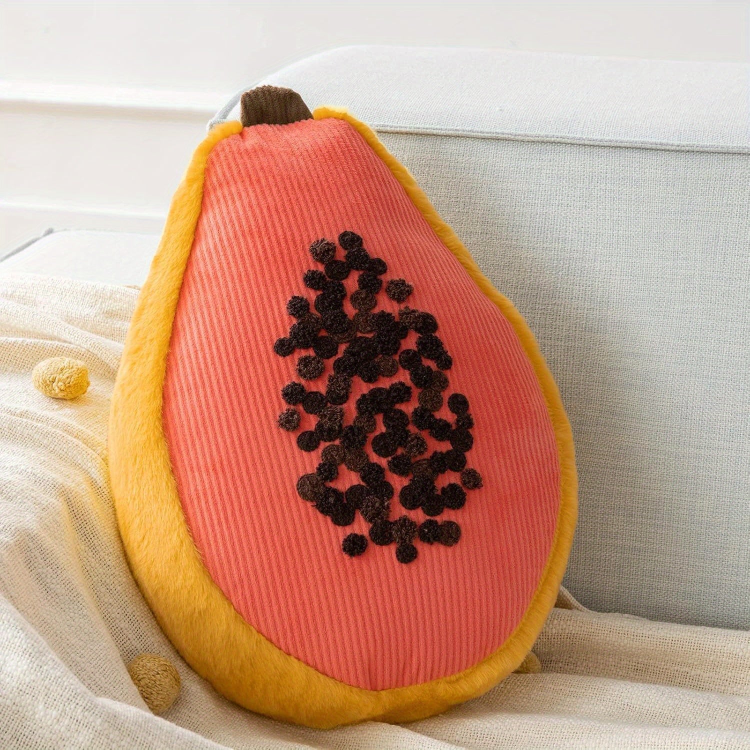 Fun & Playful Fruit-Shaped Throw Pillows | Home Decor for Living Room, Bedroom, Mother's Day Gifts