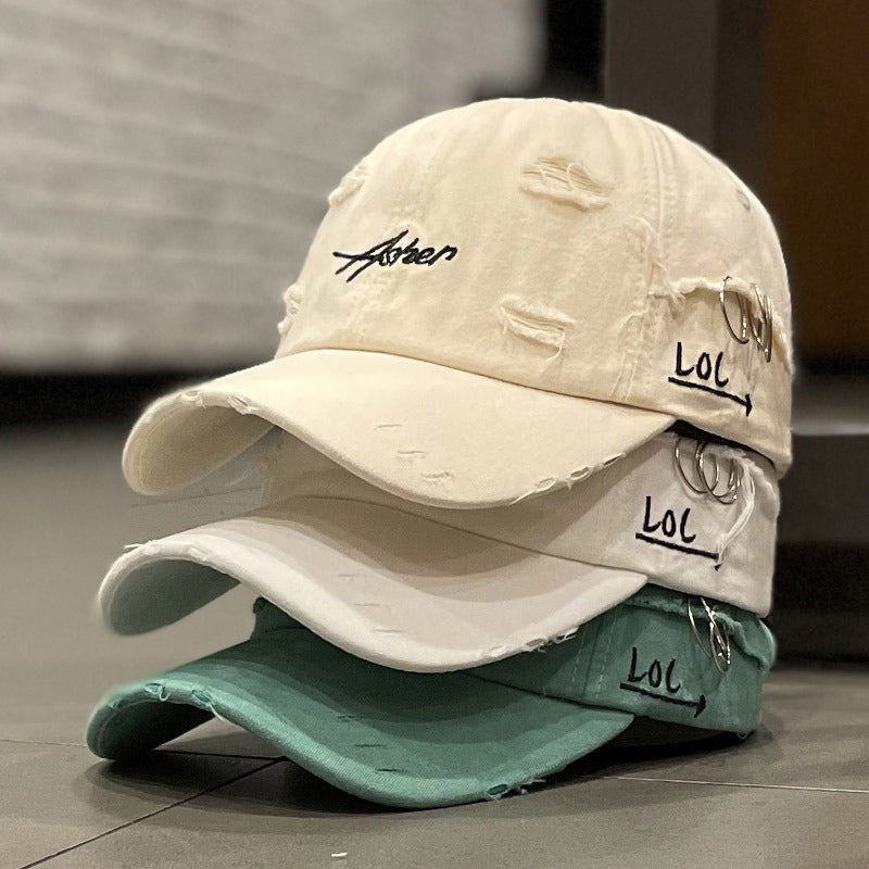 1 pc Retro Baseball Cap - Faded, Worn, Embroidered, Unisex Hip Hop Sun Hat for Men & Women