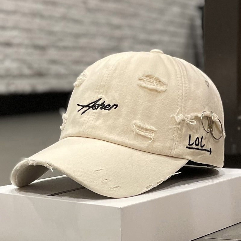 1 pc Retro Baseball Cap - Faded, Worn, Embroidered, Unisex Hip Hop Sun Hat for Men & Women
