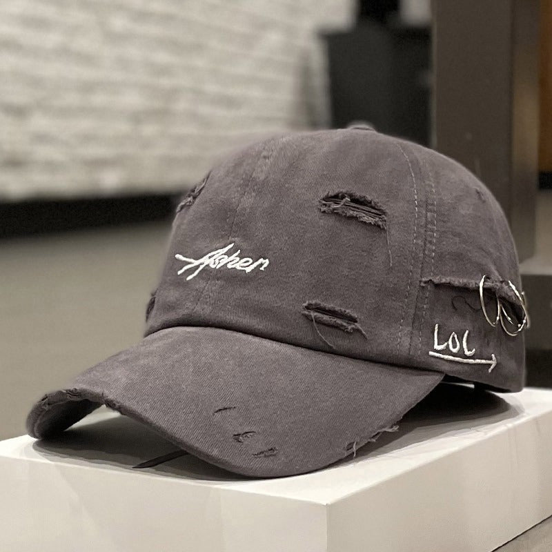 1 pc Retro Baseball Cap - Faded, Worn, Embroidered, Unisex Hip Hop Sun Hat for Men & Women