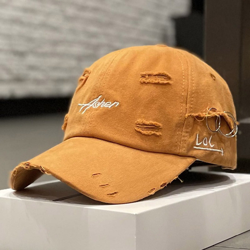 1 pc Retro Baseball Cap - Faded, Worn, Embroidered, Unisex Hip Hop Sun Hat for Men & Women