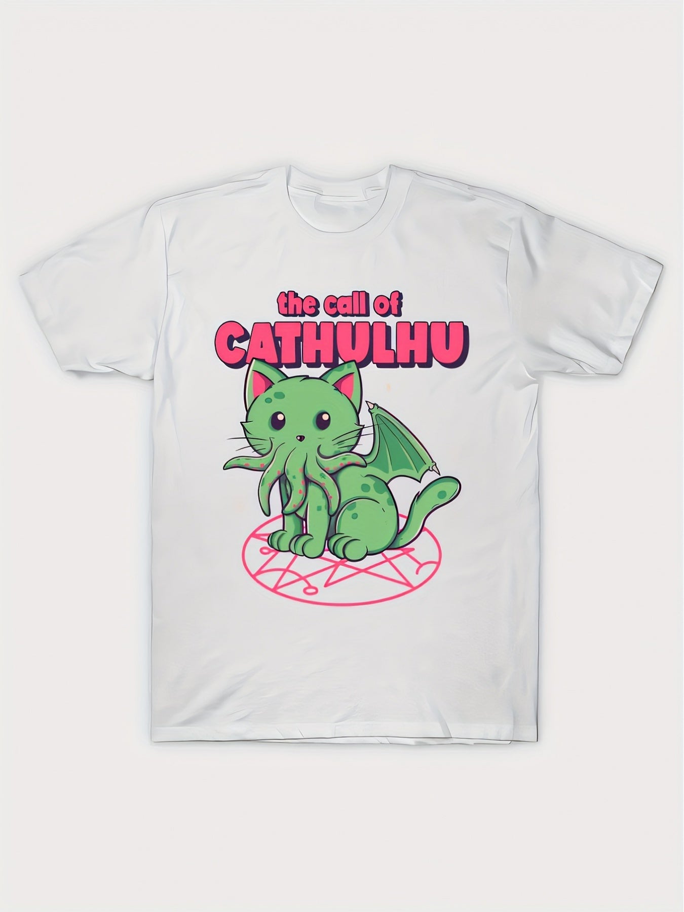Cathulhu Funny Men's Short-Sleeved T-shirt