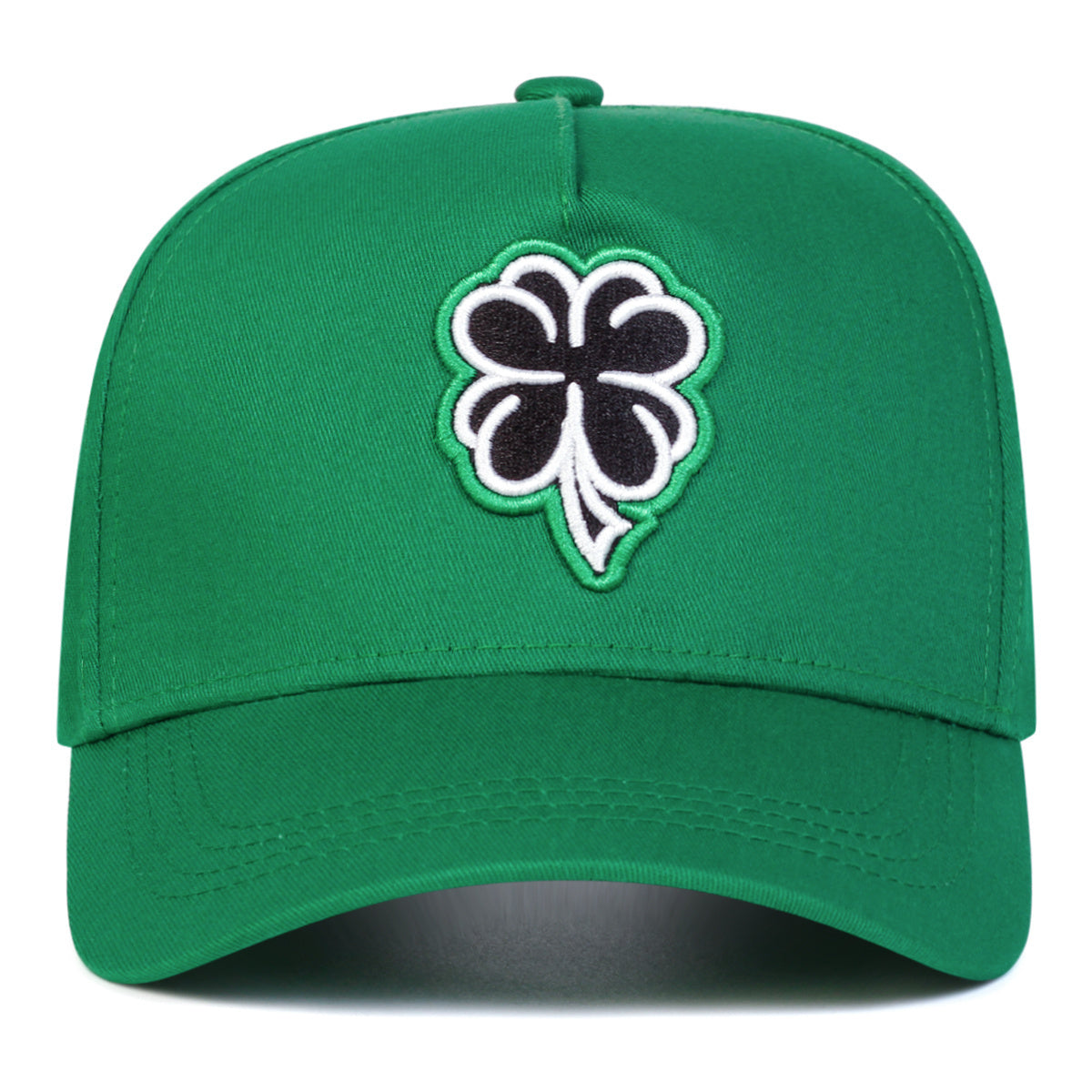 Men Four-leaf Clover Side Letter Embroidered Baseball Cap Outdoor Sport Adjustable Sunscreen Leisure Hat Spring Autumn Travel Tourism Beach