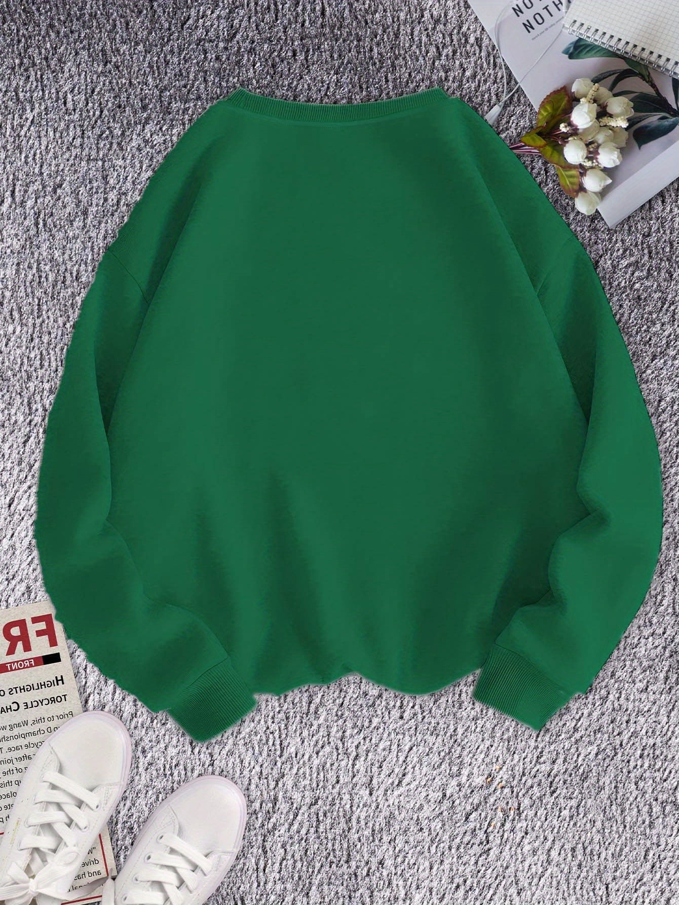 Teediy Floral Embroidered Lantern Women'S Sweatshirts