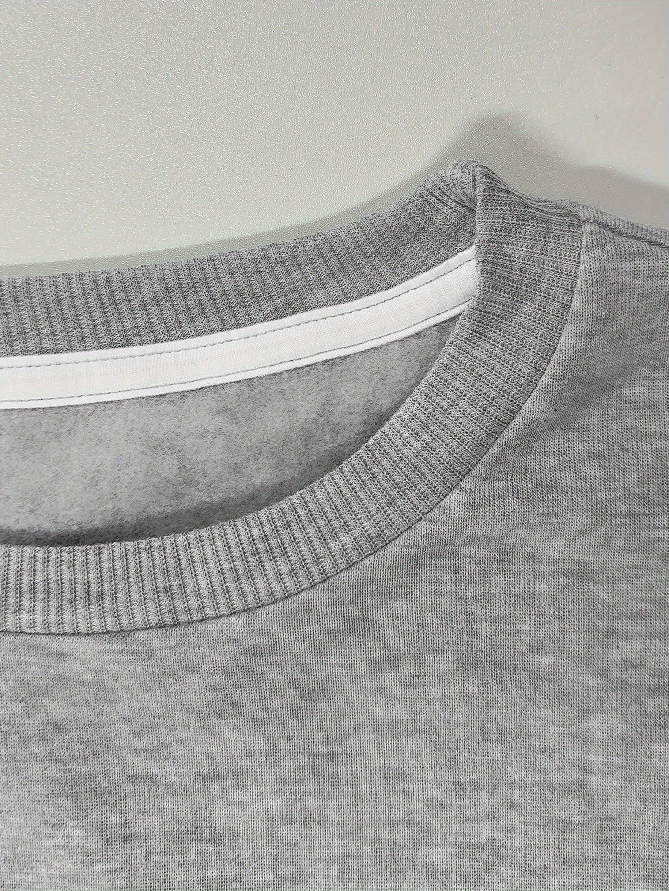 Cozy 'Knit Chicks' Geometric Pattern Women's Sweatshirt - Soft Polyester, Light Gray with Pink Embroidery, Long Sleeve, Round Neck, Machine Washable - Perfect for Fall/Winter Casual Wear
