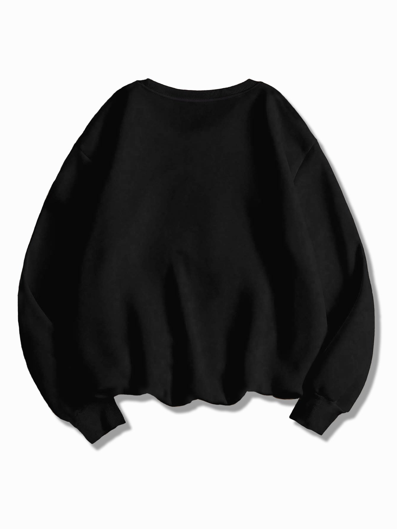 1pc Women'S Casual Floral Embroidery Crew Neck Sweatshirt - Polyester Knit Fabric, Geometric Pattern, Regular Length, Fall/Winter Collection