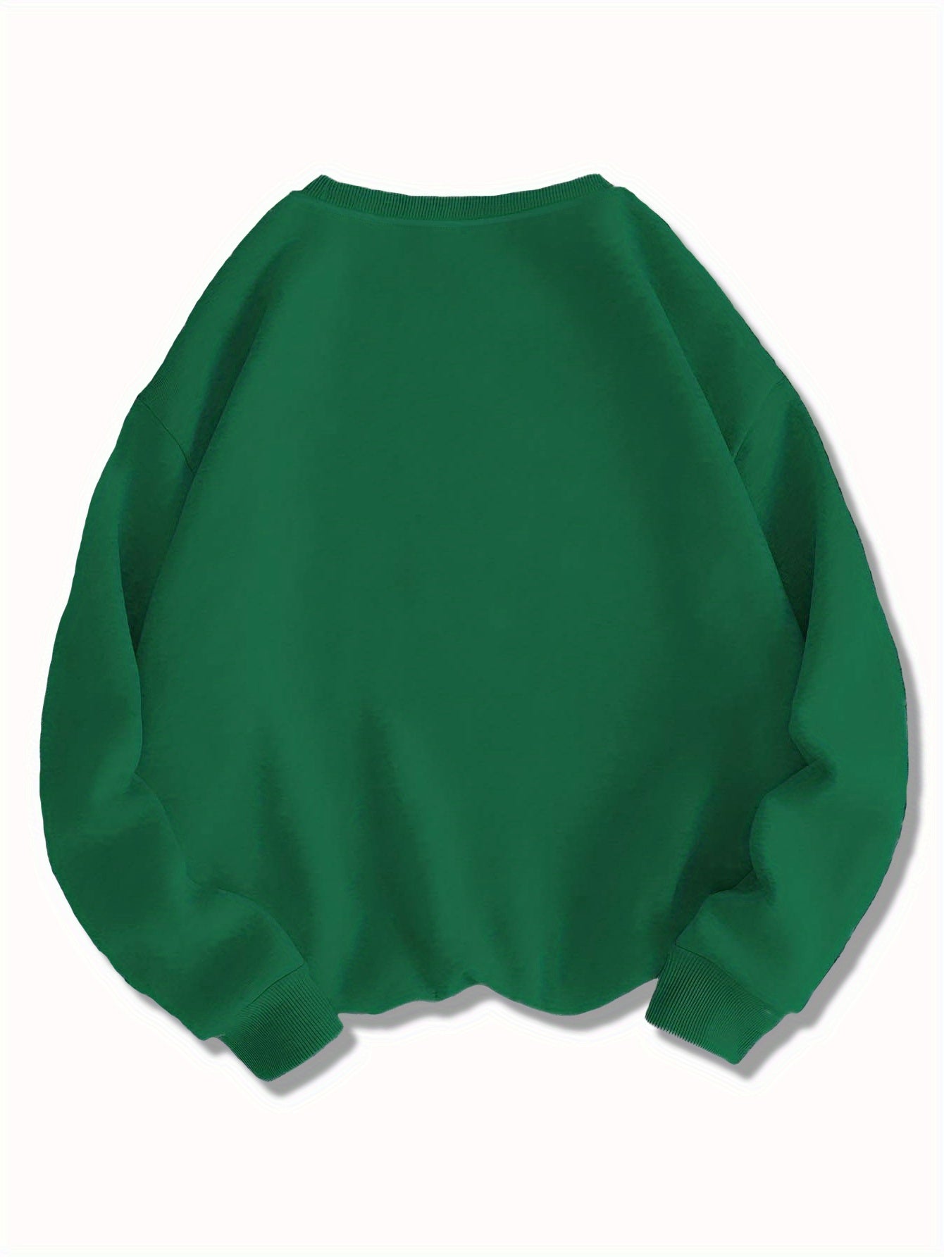 1pc Women'S Casual Floral Embroidery Crew Neck Sweatshirt - Polyester Knit Fabric, Geometric Pattern, Regular Length, Fall/Winter Collection