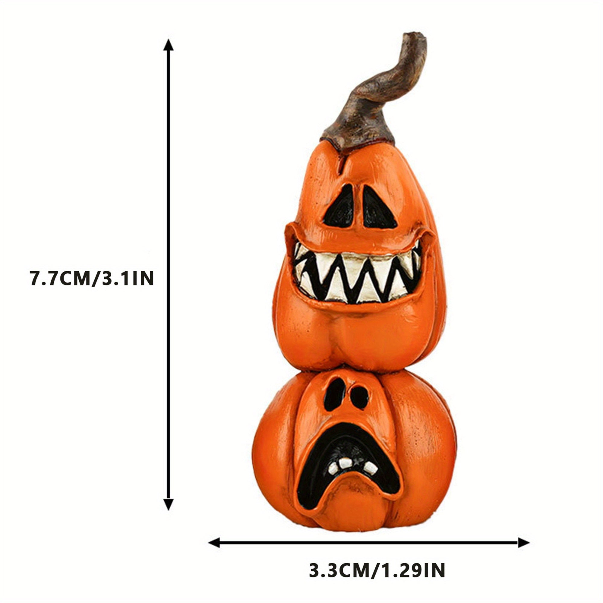 Halloween Tiered Tray Decorations, Spooky Witch Black Cat Ghost Pumpkin Figurines Table Centerpiece for Home