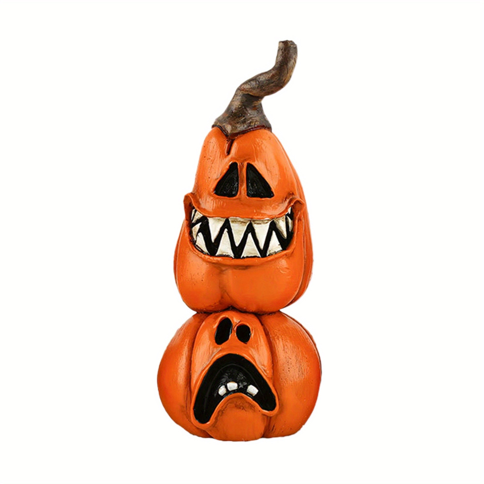 Halloween Tiered Tray Decorations, Spooky Witch Black Cat Ghost Pumpkin Figurines Table Centerpiece for Home