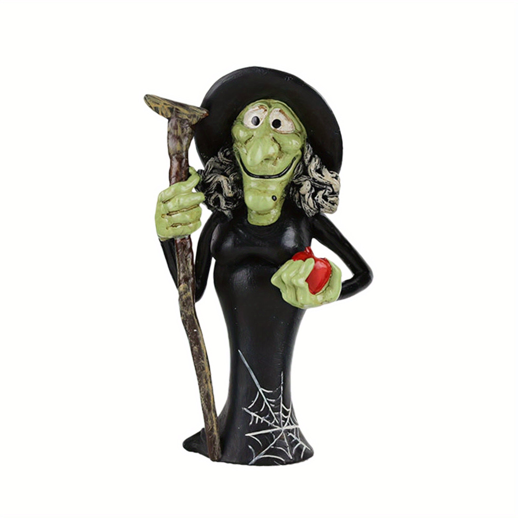 Halloween Tiered Tray Decorations, Spooky Witch Black Cat Ghost Pumpkin Figurines Table Centerpiece for Home