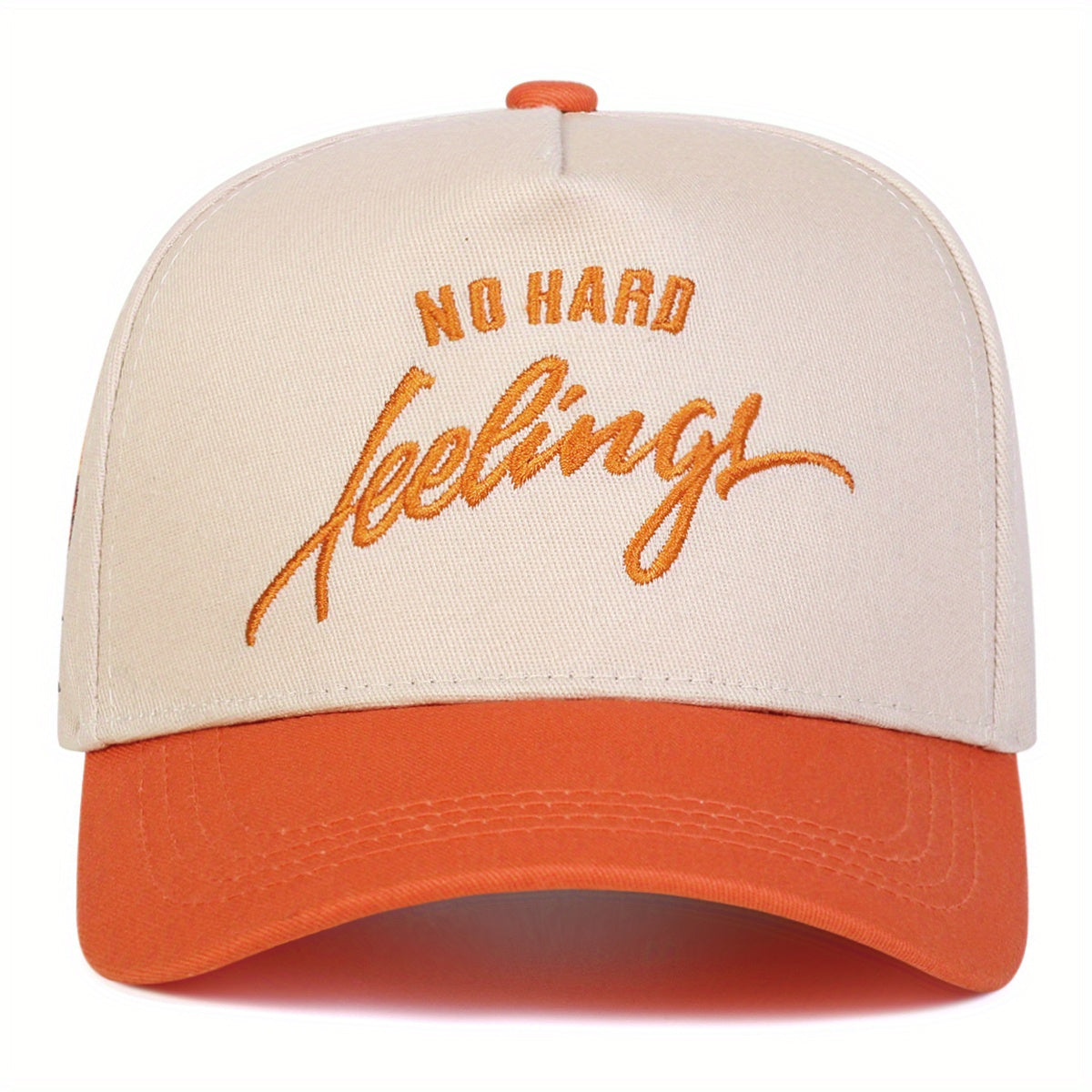 Men Letter NO HARD Side Rose Embroidered Baseball Cap, Outdoor Sport Adjustable Sunscreen Leisure Hat, For Spring Autumn Travel Tourism Beach Vacation