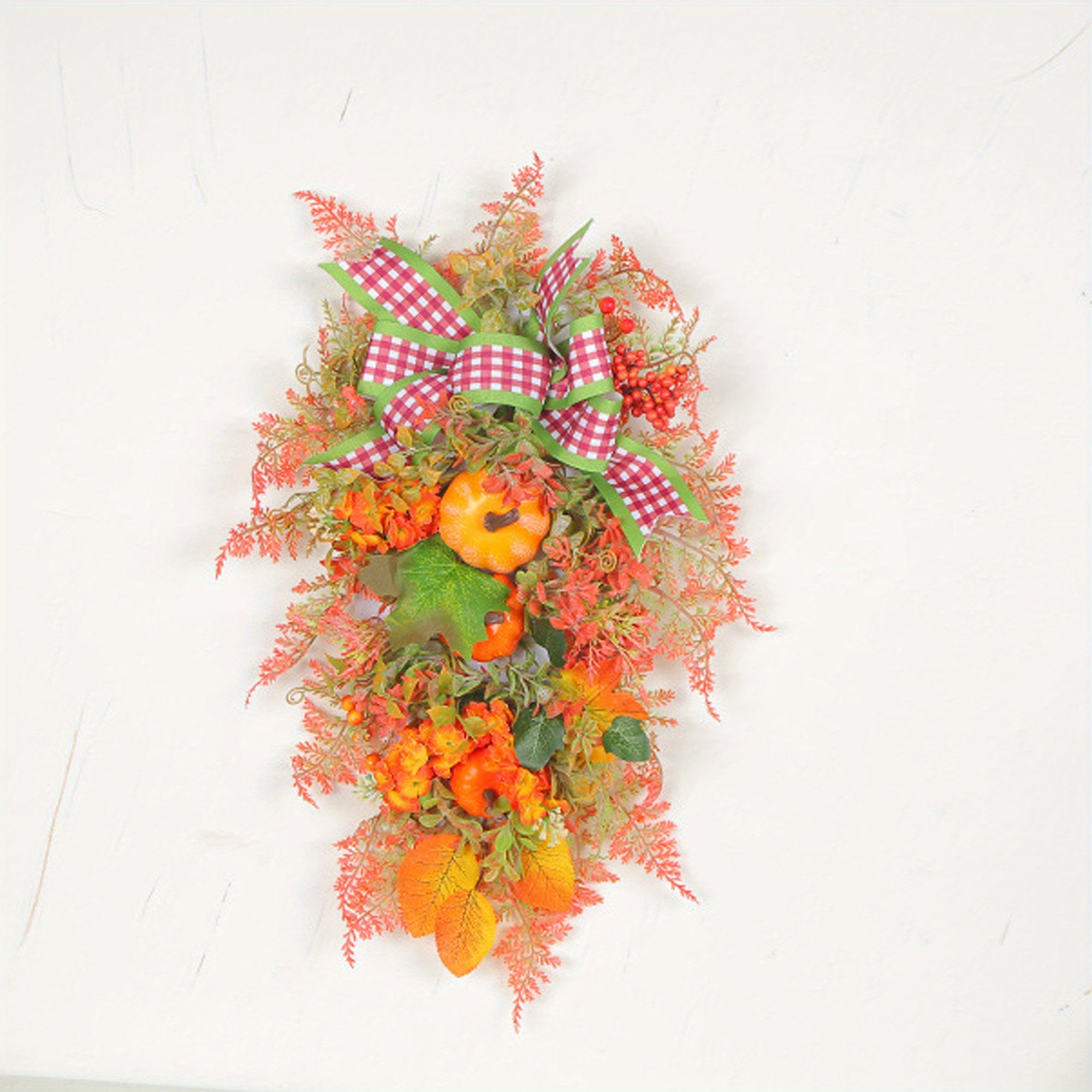 Halloween Wreath, Holiday Indoor Decorative Garland Front Door Wreath Christmas Thanksgiving Party Favor Gift