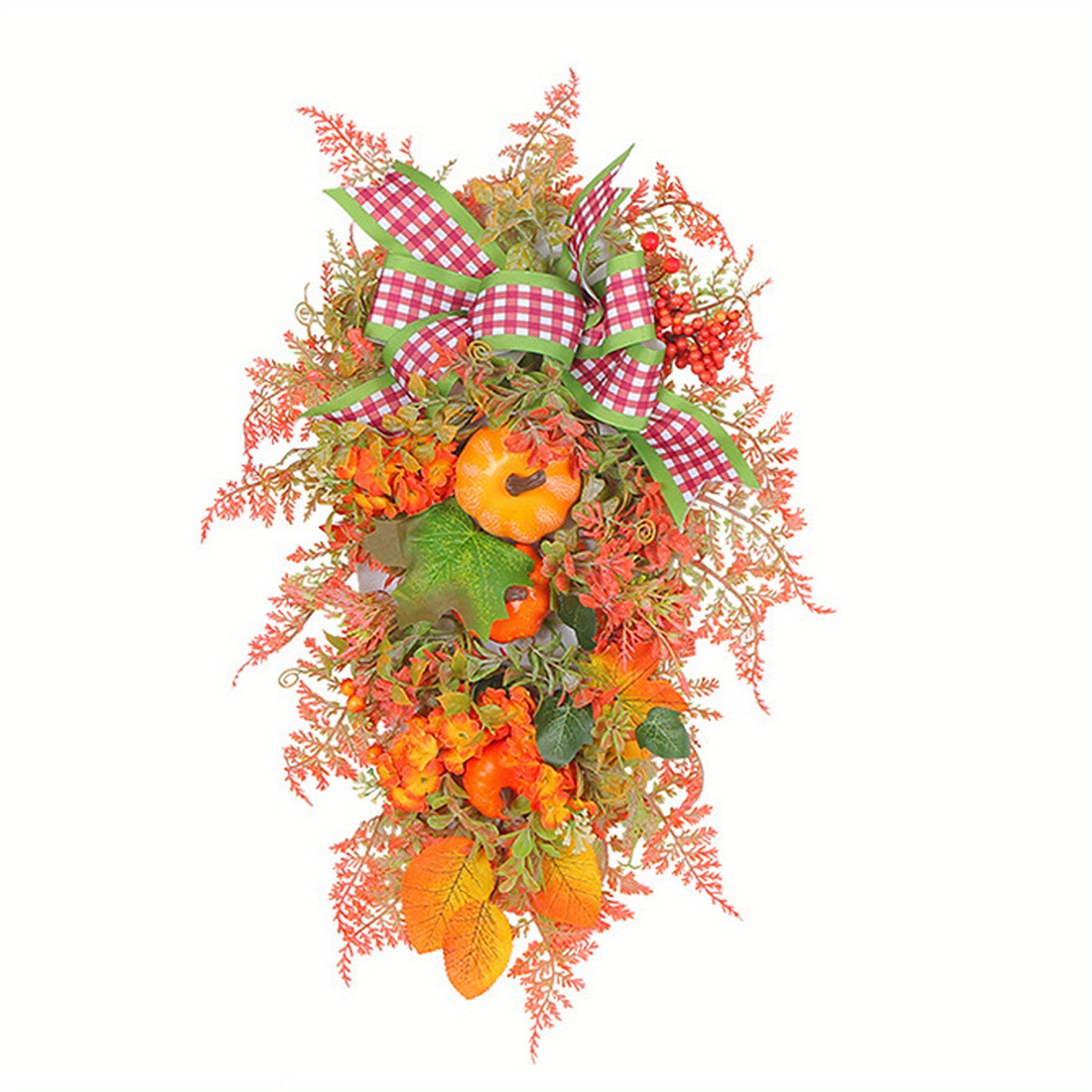 Halloween Wreath, Holiday Indoor Decorative Garland Front Door Wreath Christmas Thanksgiving Party Favor Gift