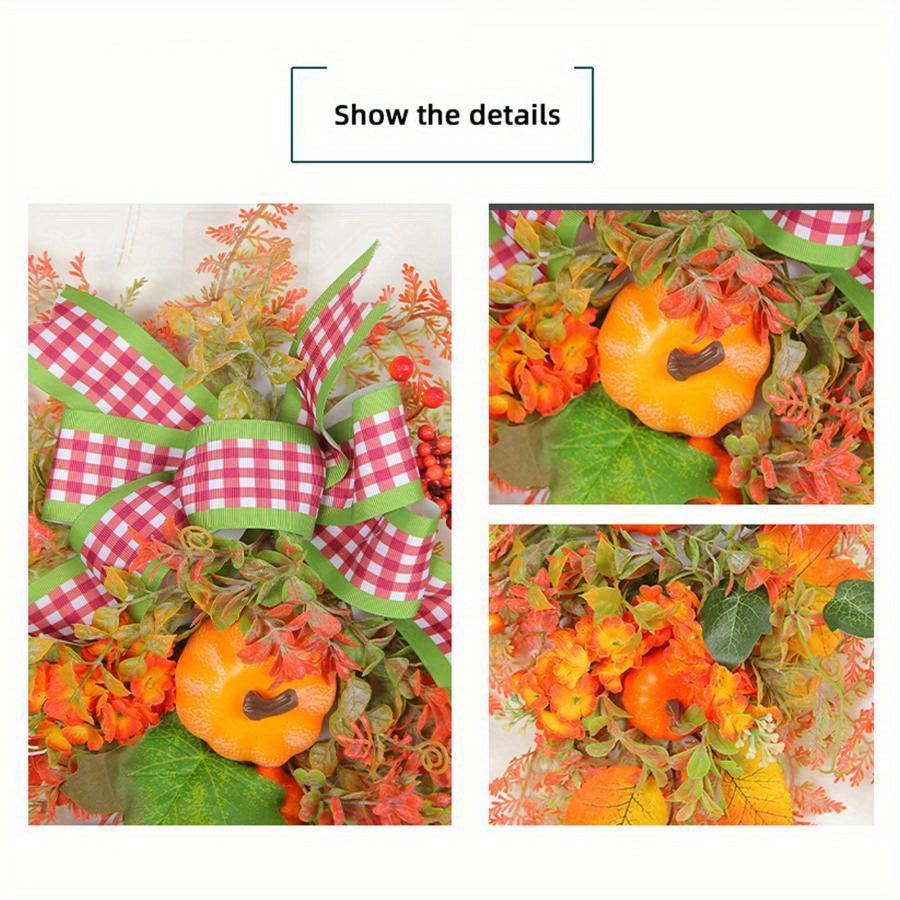 Halloween Wreath, Holiday Indoor Decorative Garland Front Door Wreath Christmas Thanksgiving Party Favor Gift