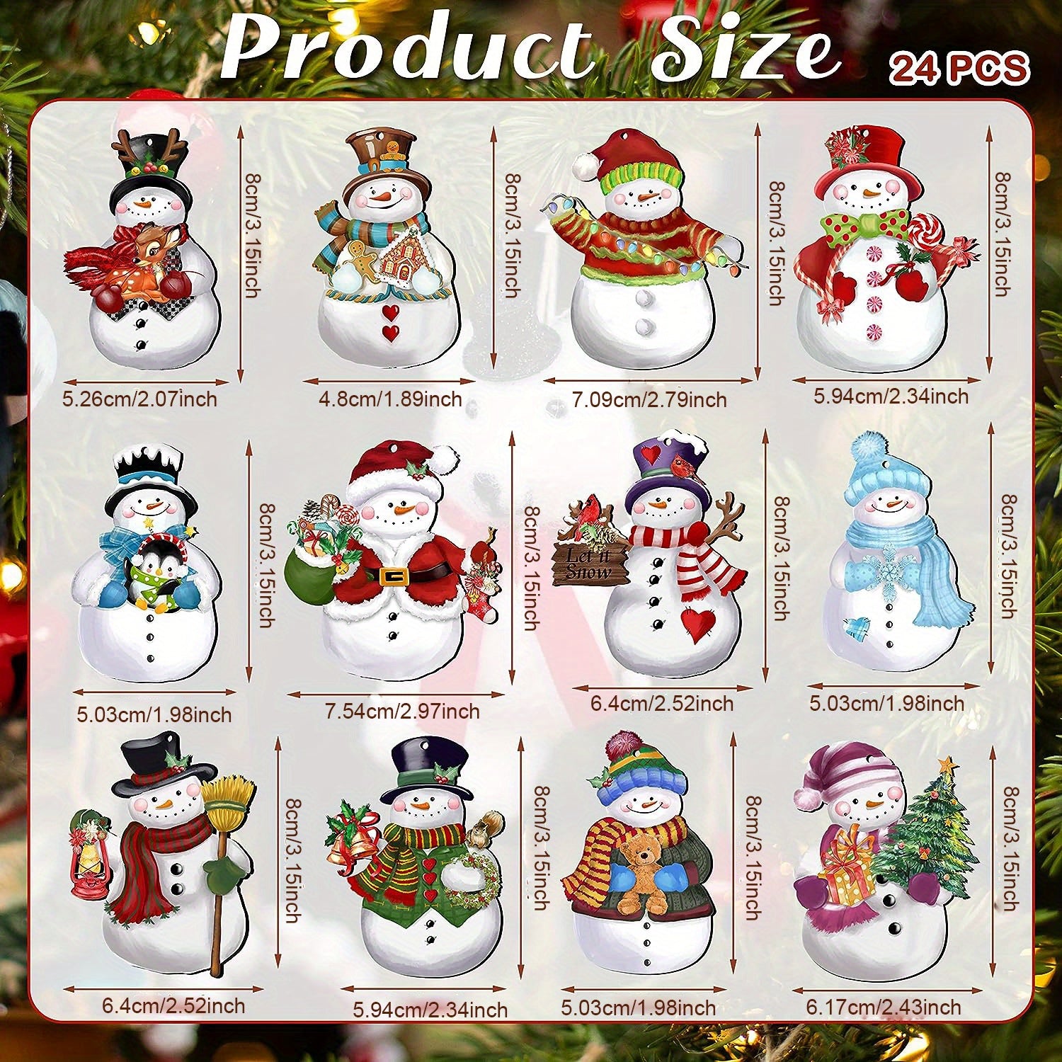 Wooden Snowman Ornaments, Hanging Christmas Tree Decorations, Festive Holiday Garden Decor, Durable Wood Yard Signs, with No Electricity Needed for Christmas