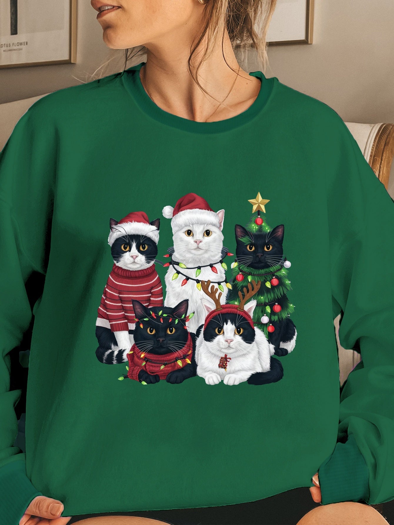 cats Christmas Women's sweatshirt