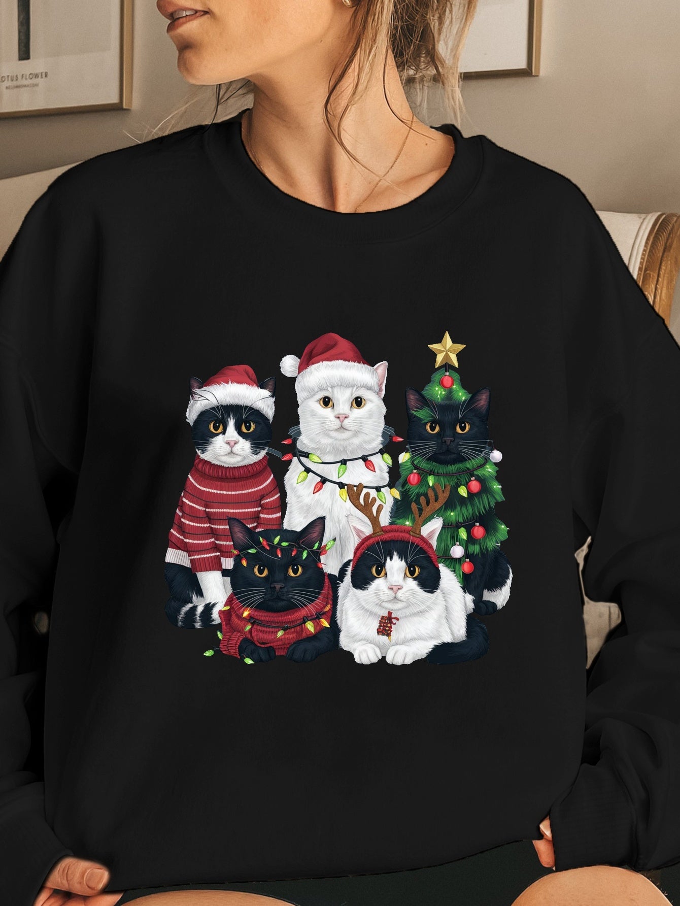 cats Christmas Women's sweatshirt