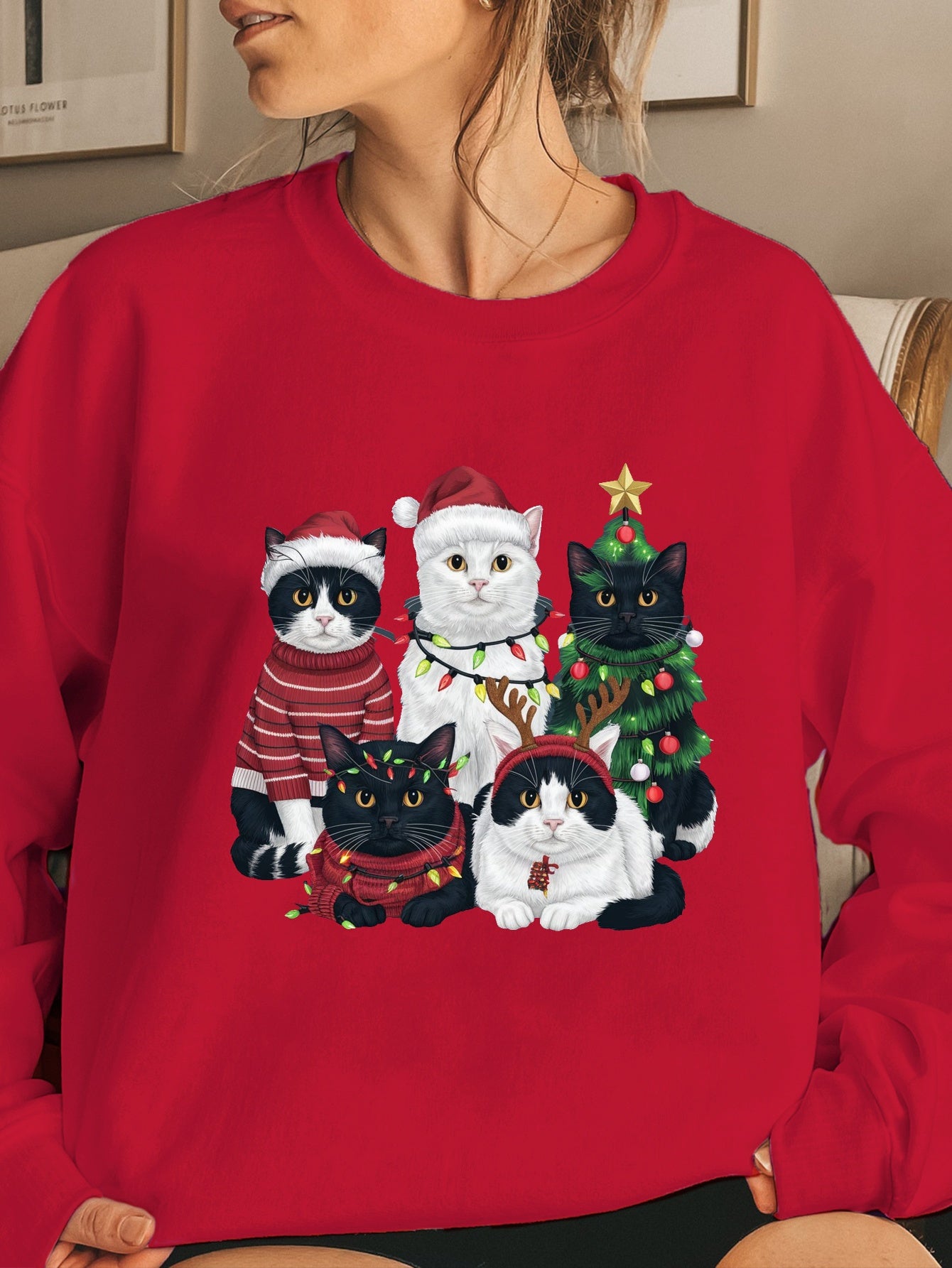 cats Christmas Women's sweatshirt