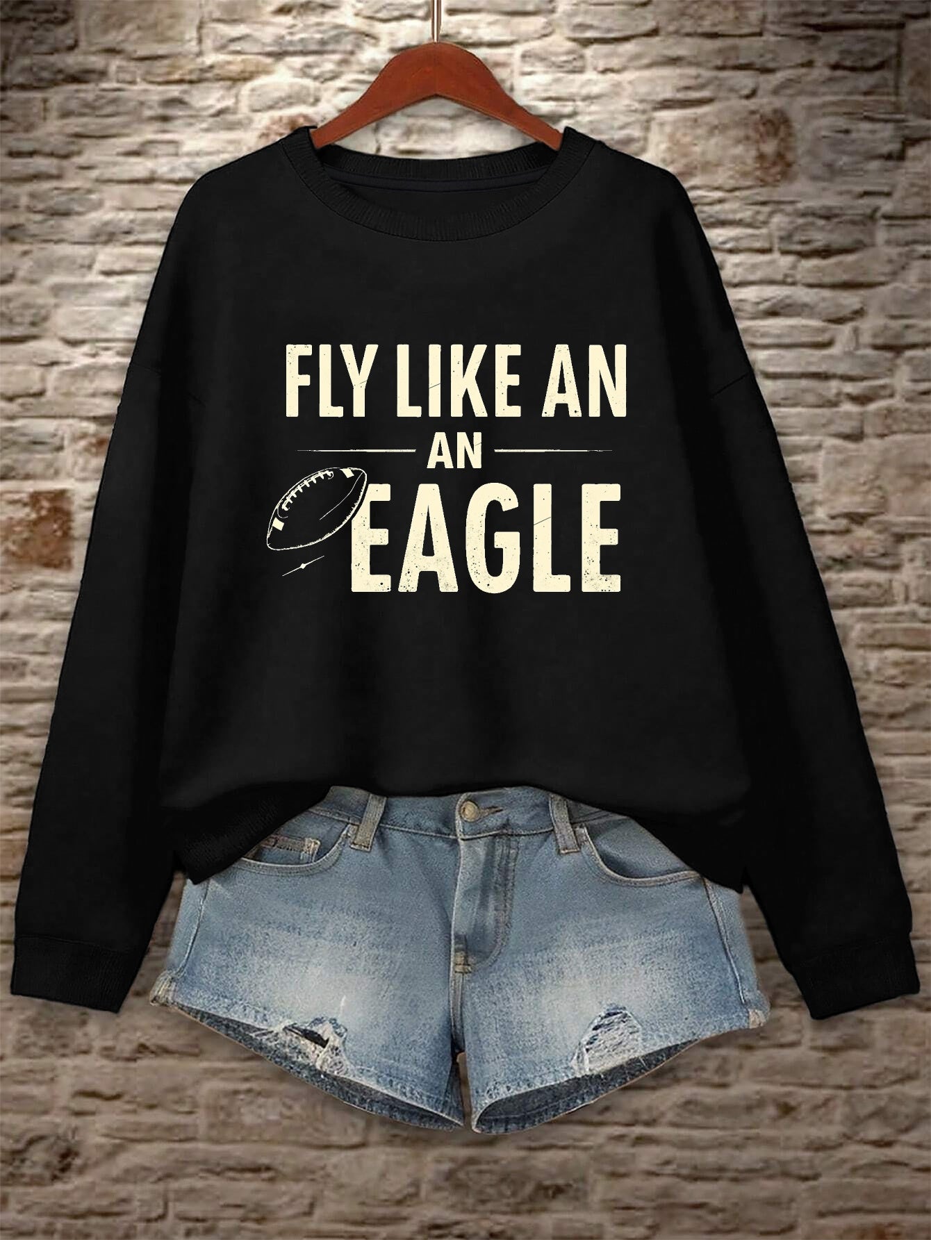 FLY LIKE AN EAGLE women's sweatshirts