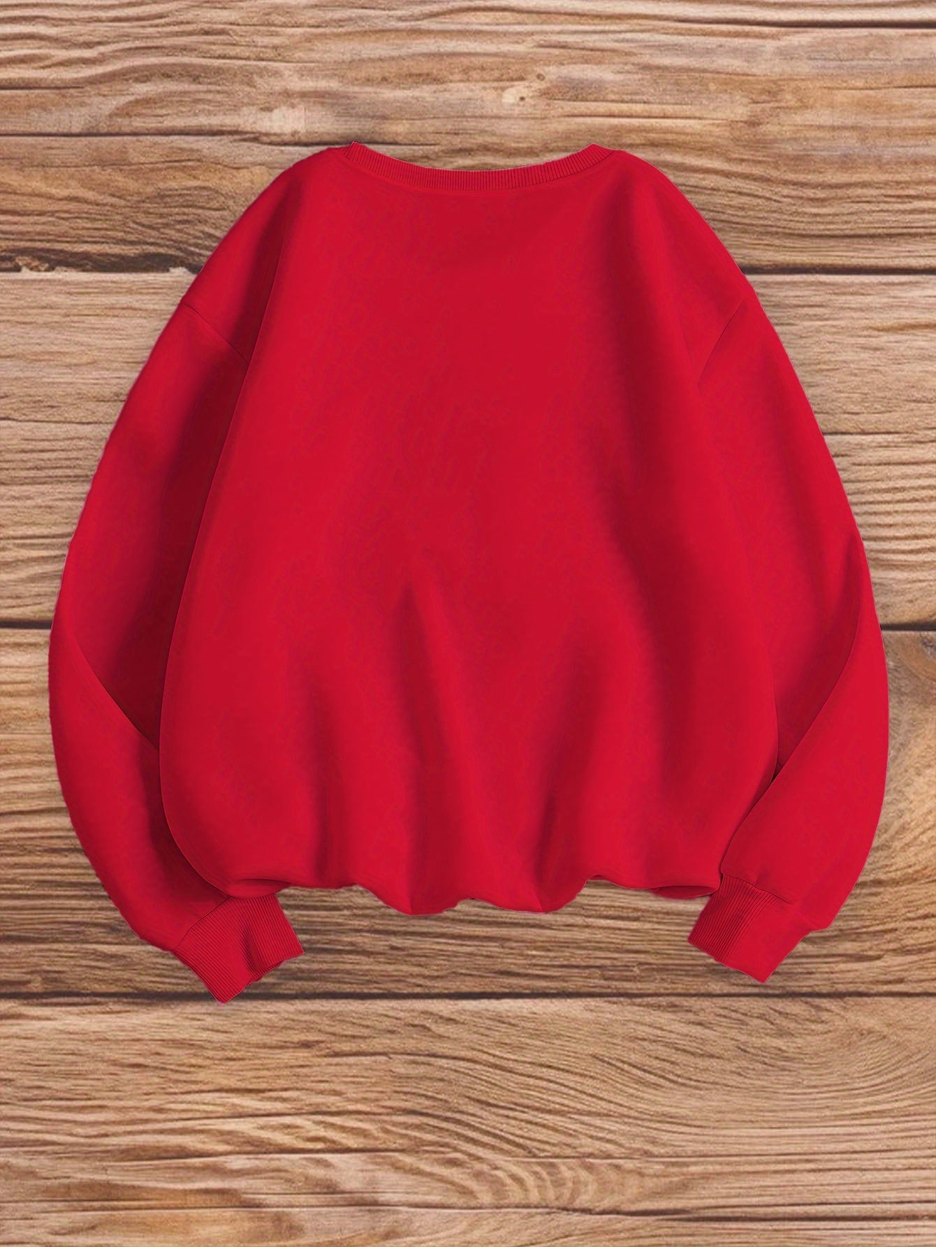 Women'S Plus Size Embroidered Floral Crew Neck Sweatshirt - Casual Polyester Knit Long Sleeve Pullover for Fall/Winter