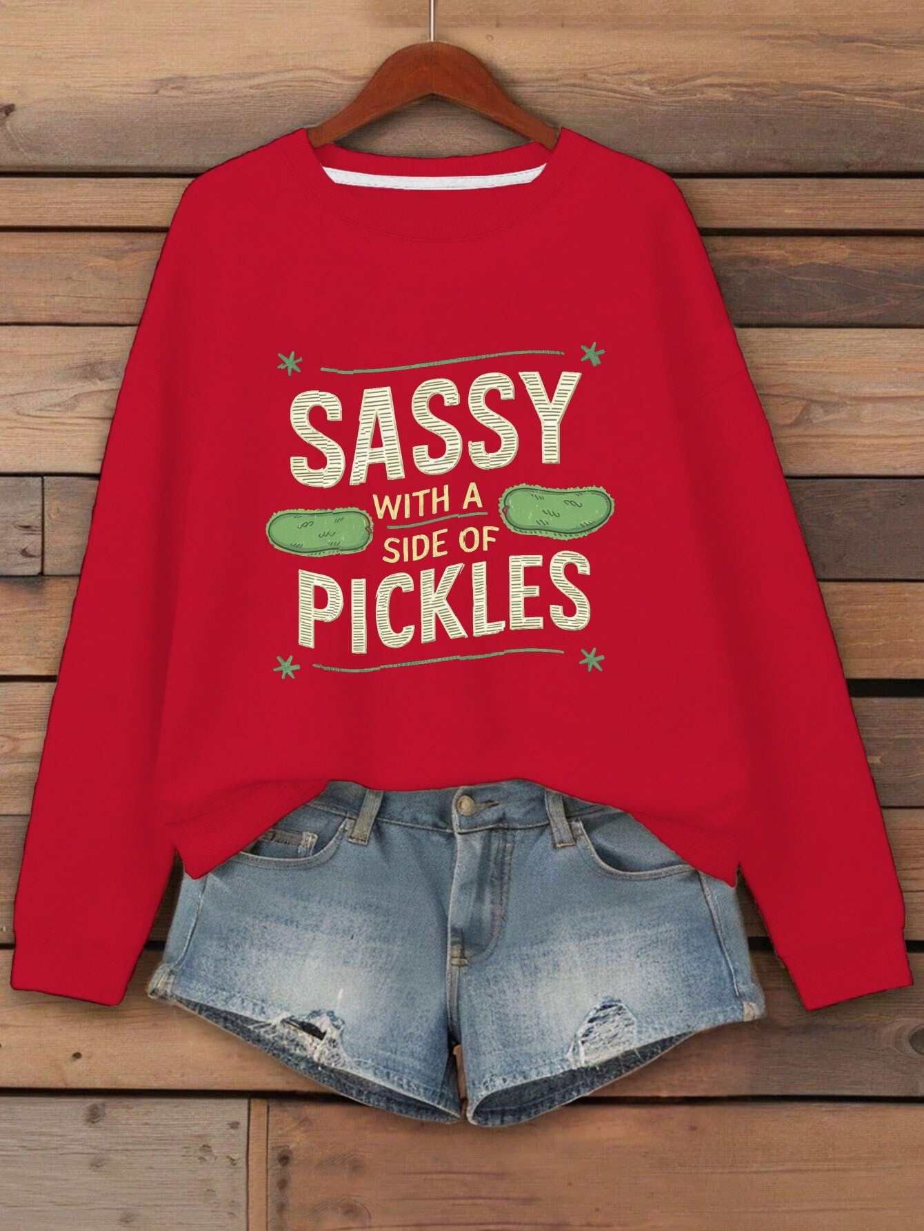 sassy pickles Women's sweatshirt