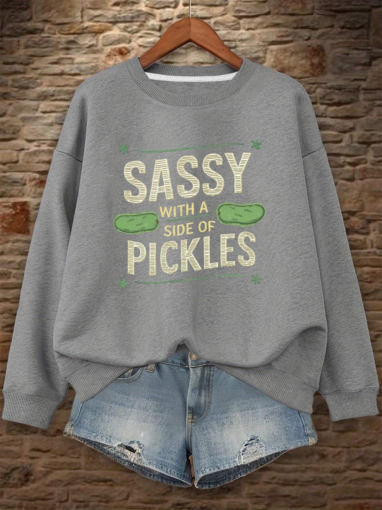 sassy pickles Women's sweatshirt