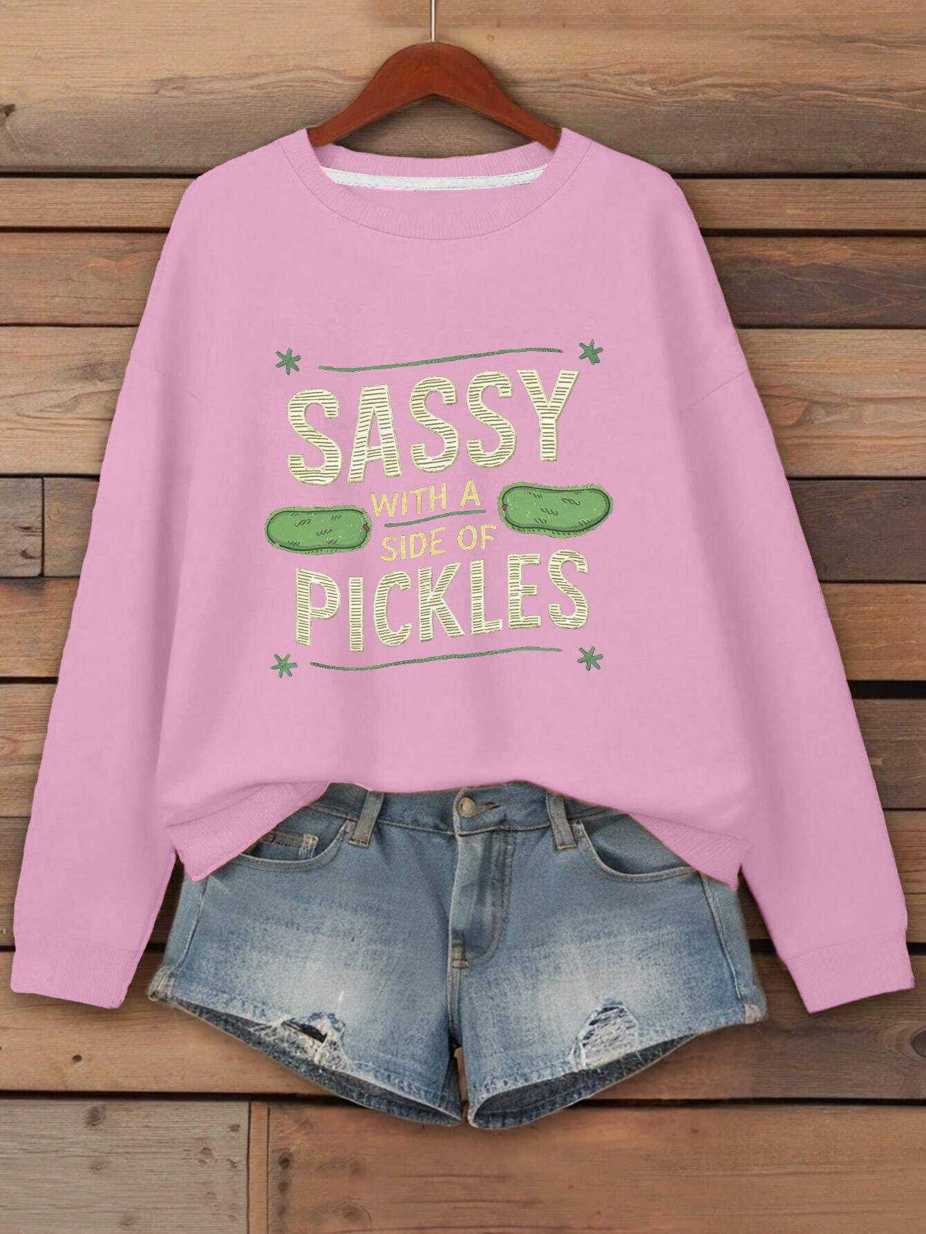 sassy pickles Women's sweatshirt