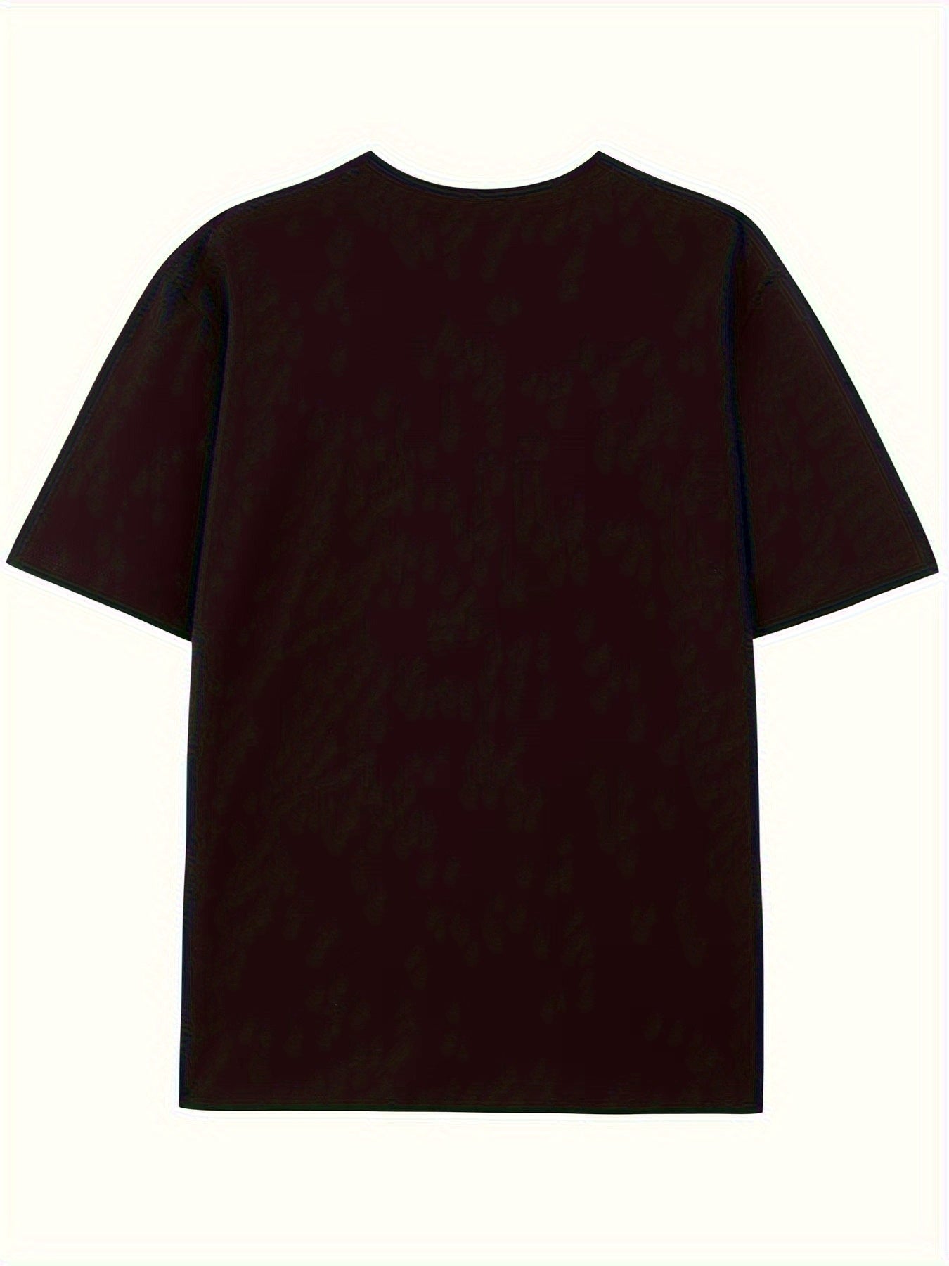 Geometric Pattern Crew Neck Graphic Tee - Soft Slight Stretch Polyester Fabric, Casual Comfy Fit, Summer Essential for Men - Patterned, Regular Fit, Knit Fabric
