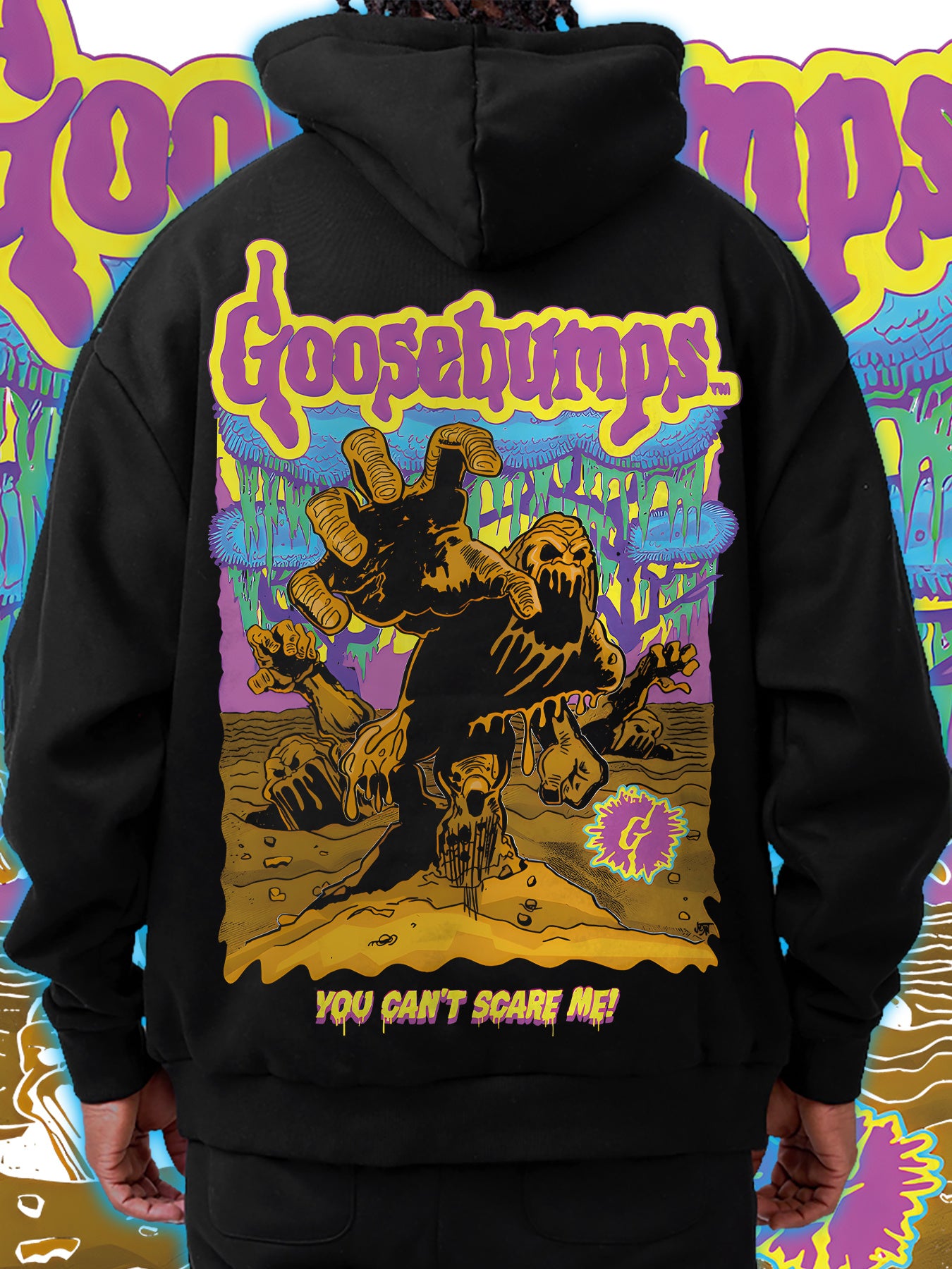 Spooky Monster Graphic Design Fun Men's fashion hoodie casual autumn and winter fleece hoodie comfortabl eessential hoodie