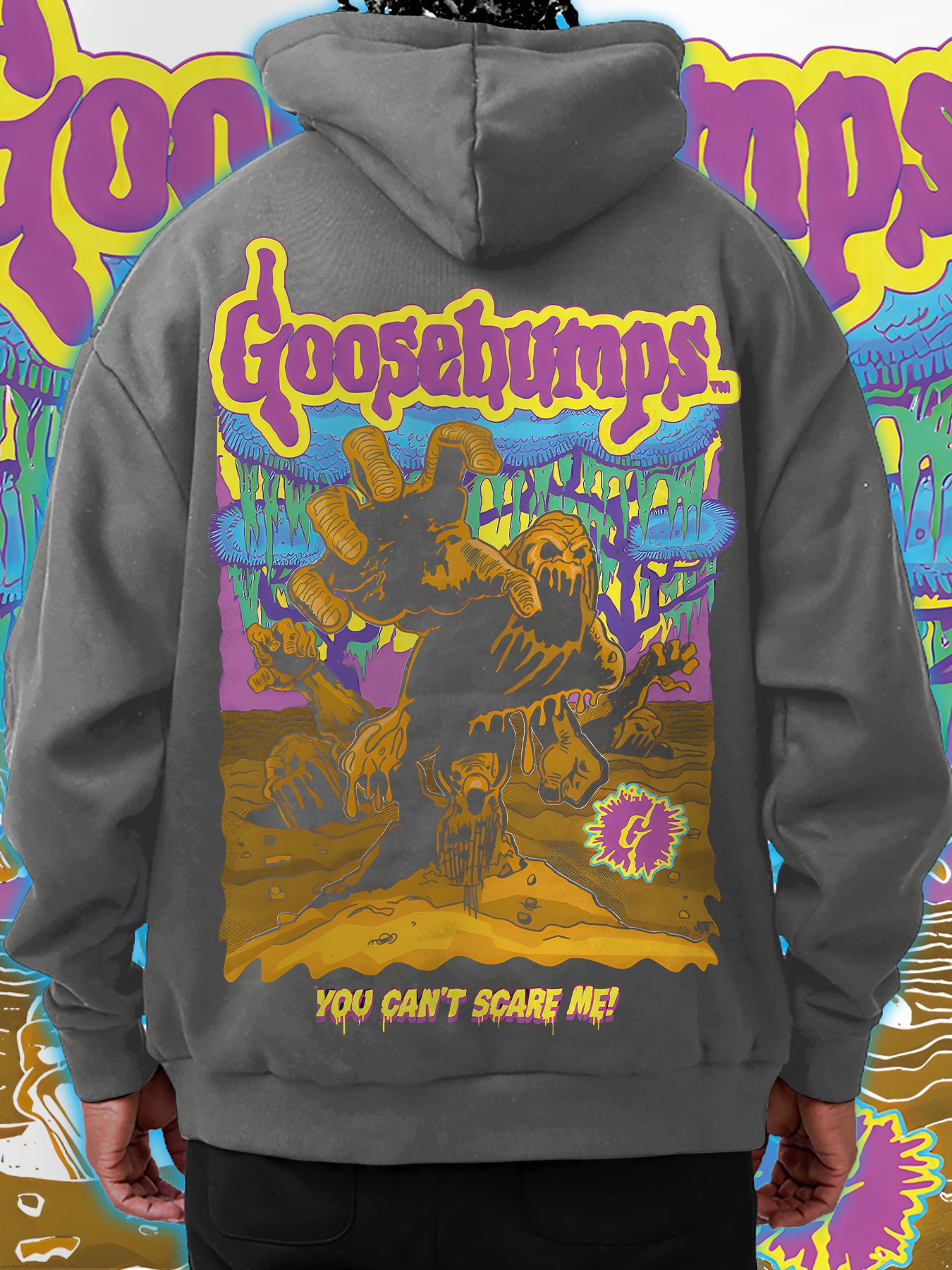 Spooky Monster Graphic Design Fun Men's fashion hoodie casual autumn and winter fleece hoodie comfortabl eessential hoodie