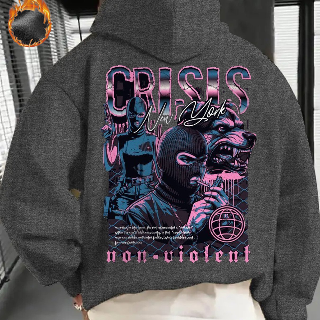 Gifts for Men, Gangster'S Paradise Hoodie Stylish Streetwear for Outings Warm for Autumn and Winter Unisex Fit with Practical Pocket.