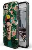 Casely iPhone Case | Compatible with MagSafe | Find Your Muse | Frida Kahlo Portrait Floral Case