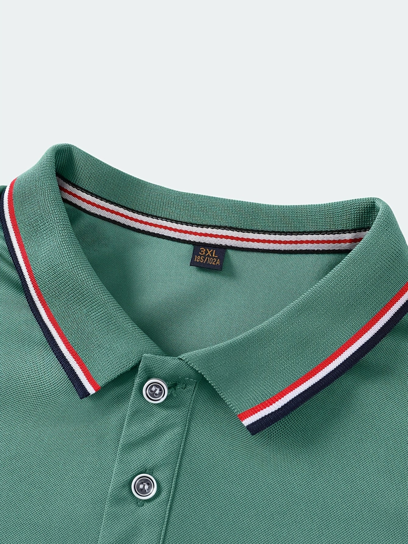 Men's Lightweight Breathable Golf Shirt - Casual Summer Short Sleeve with Collar, Orange Geometric Print, Machine Washable, Perfect for Golf and Business Casual Wear, Contrast Stripe Detailing