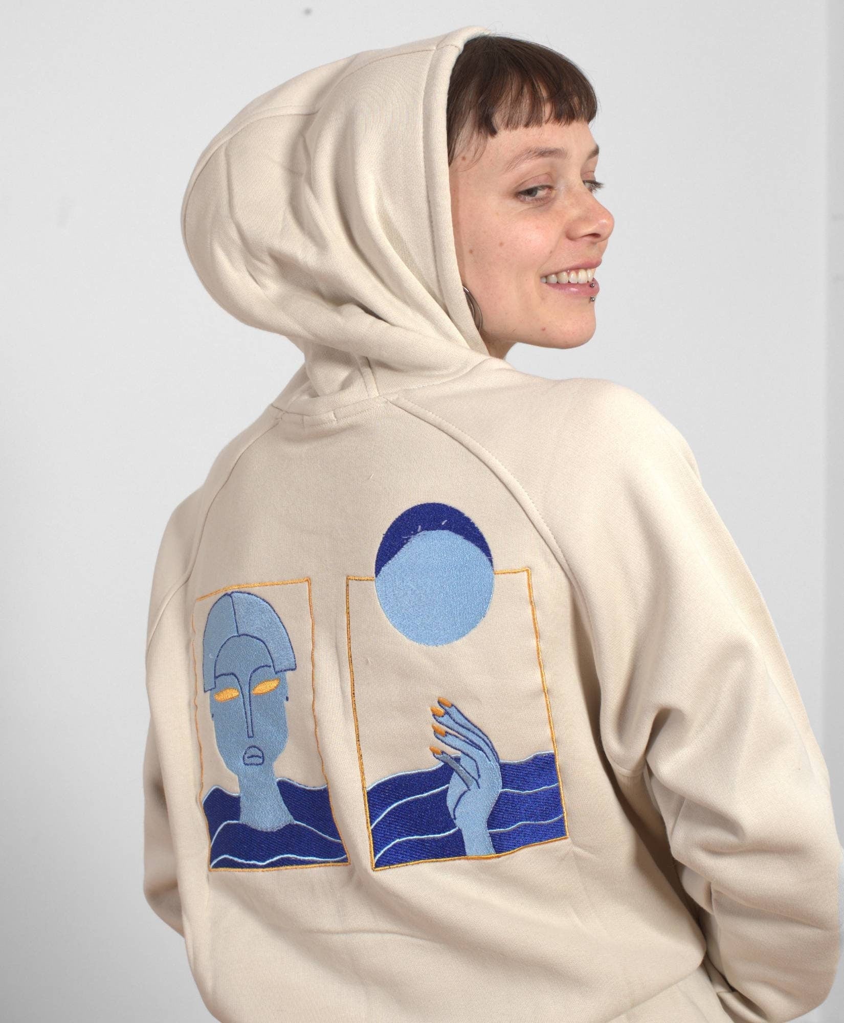 100% Cotton Unisex Embroidered Hoodie