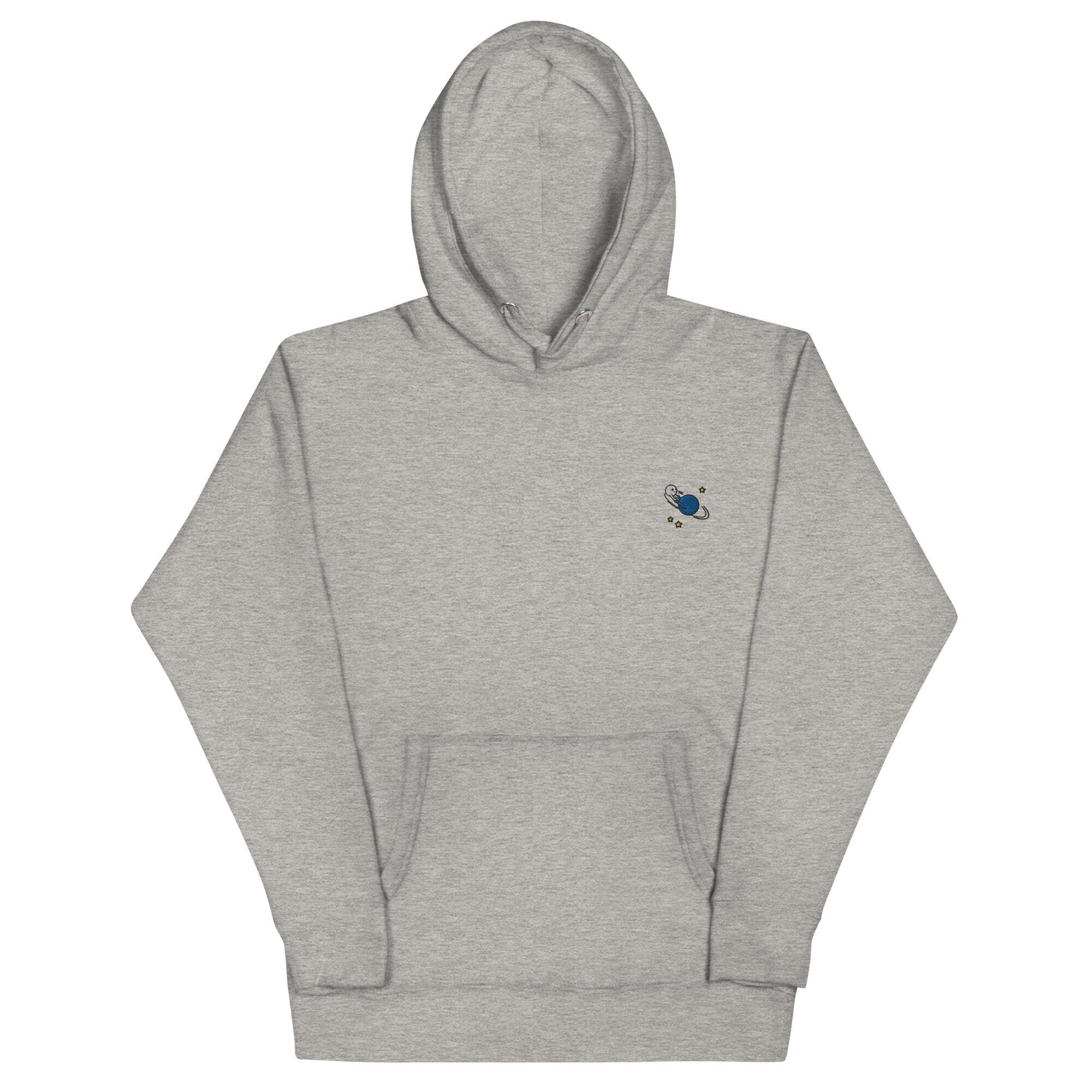 Orbit Unisex Hoodie, Handmade Embroidered Hoodie, Premium Hooded Sweater, Hoodie Embroidery - Multiple Colors