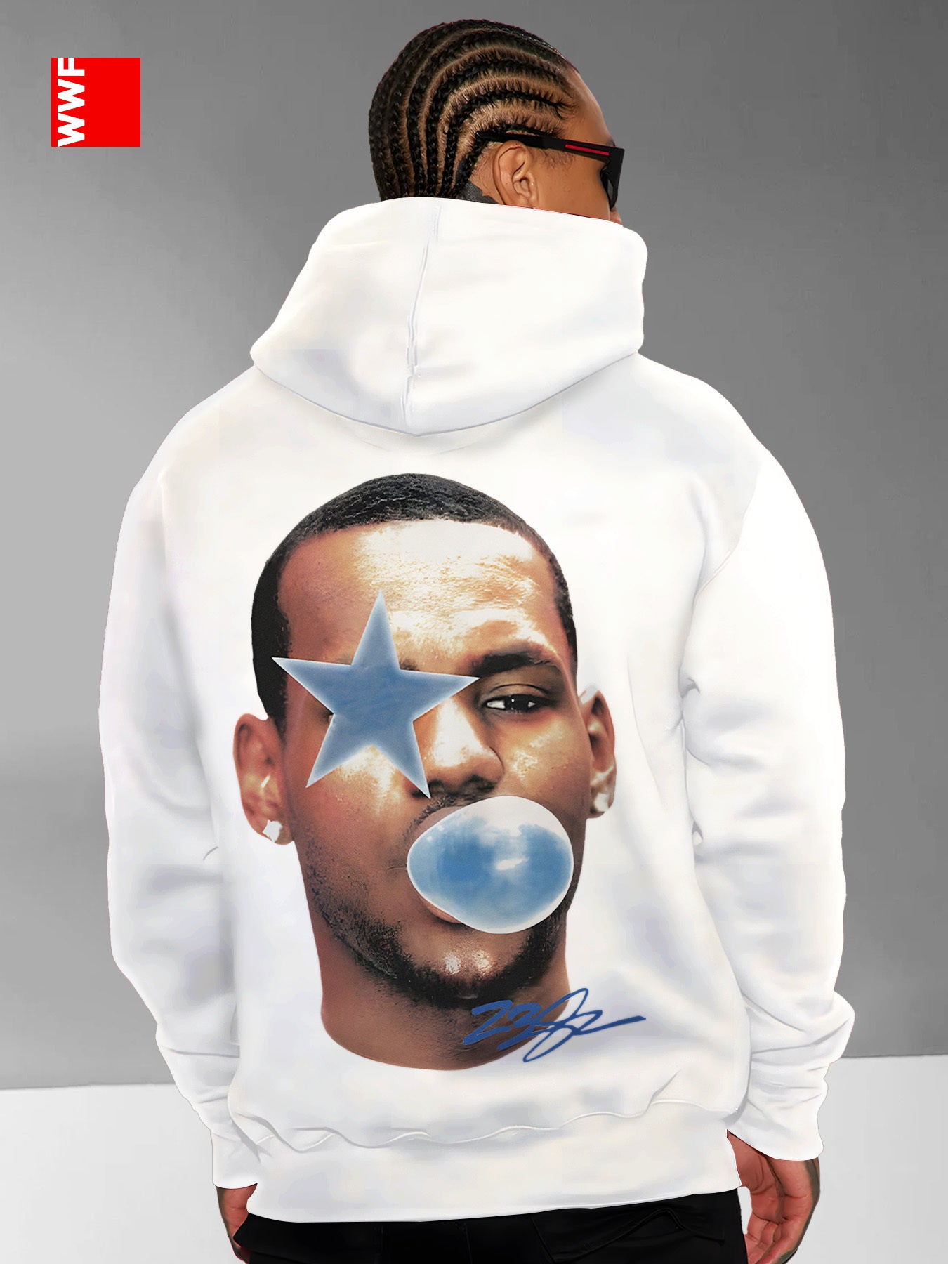 Men's Y2K Basketball Star Graphic Fleece Hoodie - Black, Trendy Hip-Hop Streetwear with Kangaroo Pocket, Perfect for Fall/Winter Casual Wear and Gifts